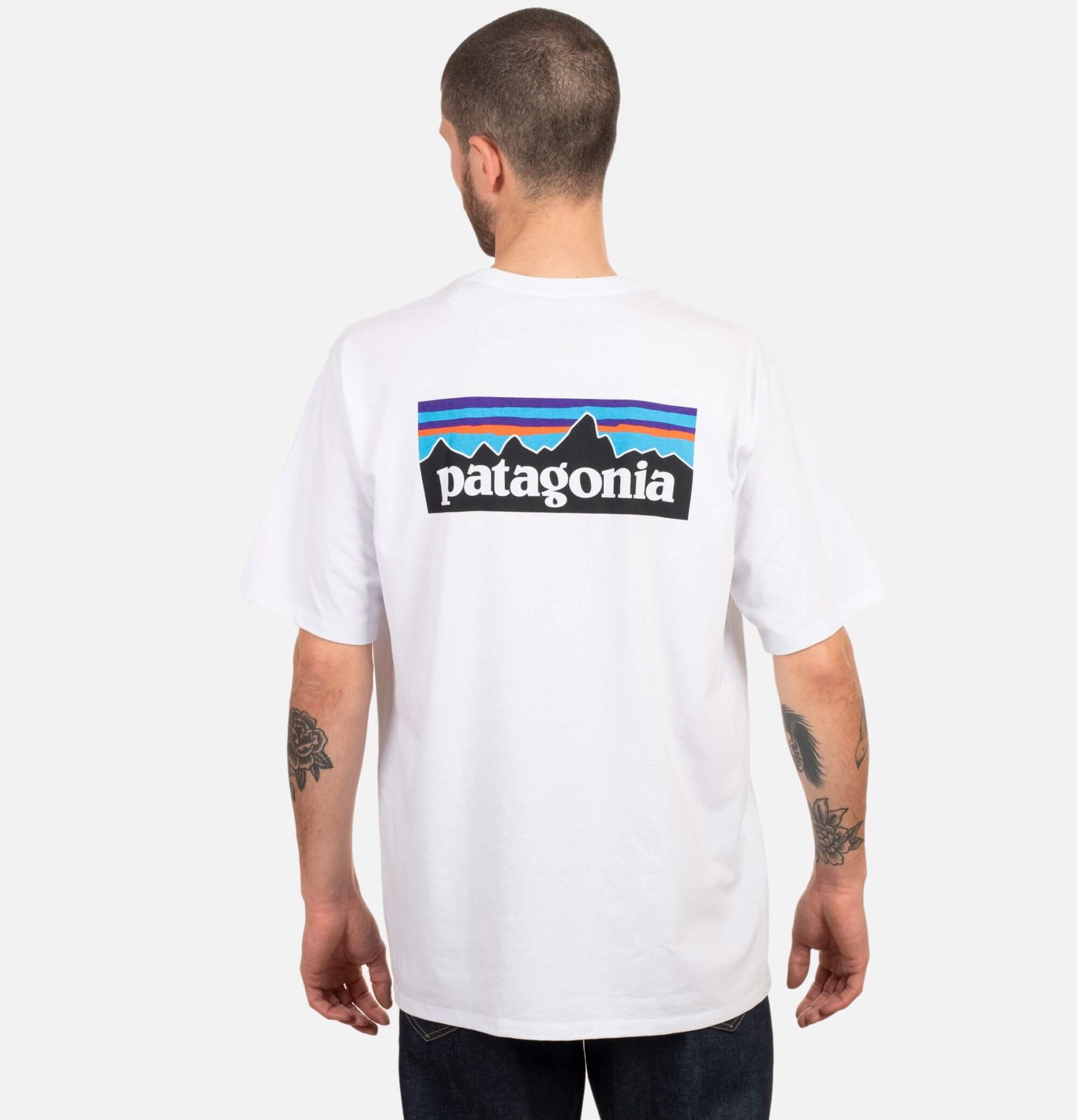 Patagonia T-Shirt P6 Logo Blanc