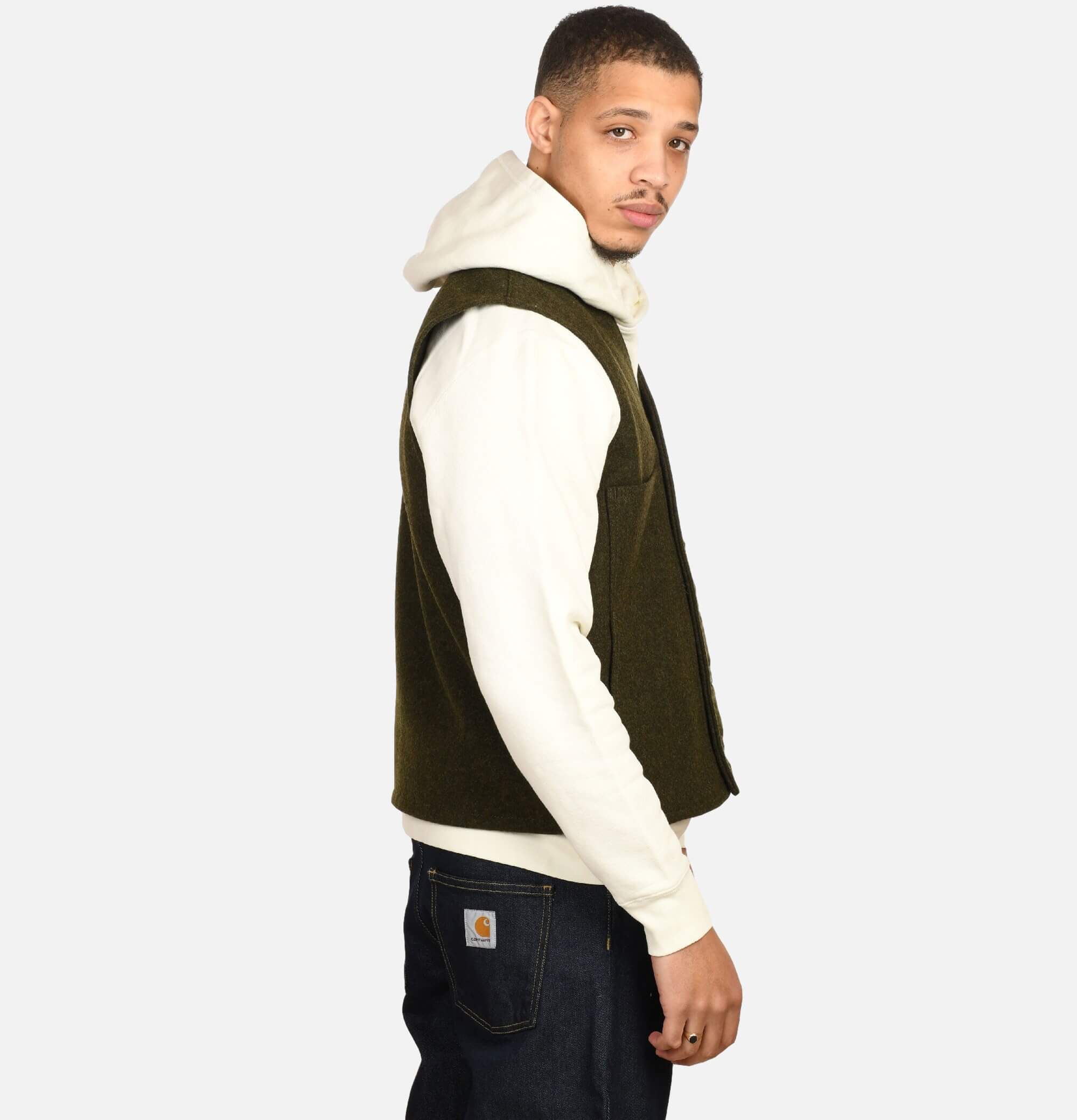 Mackinaw Wool Vest Forest Green