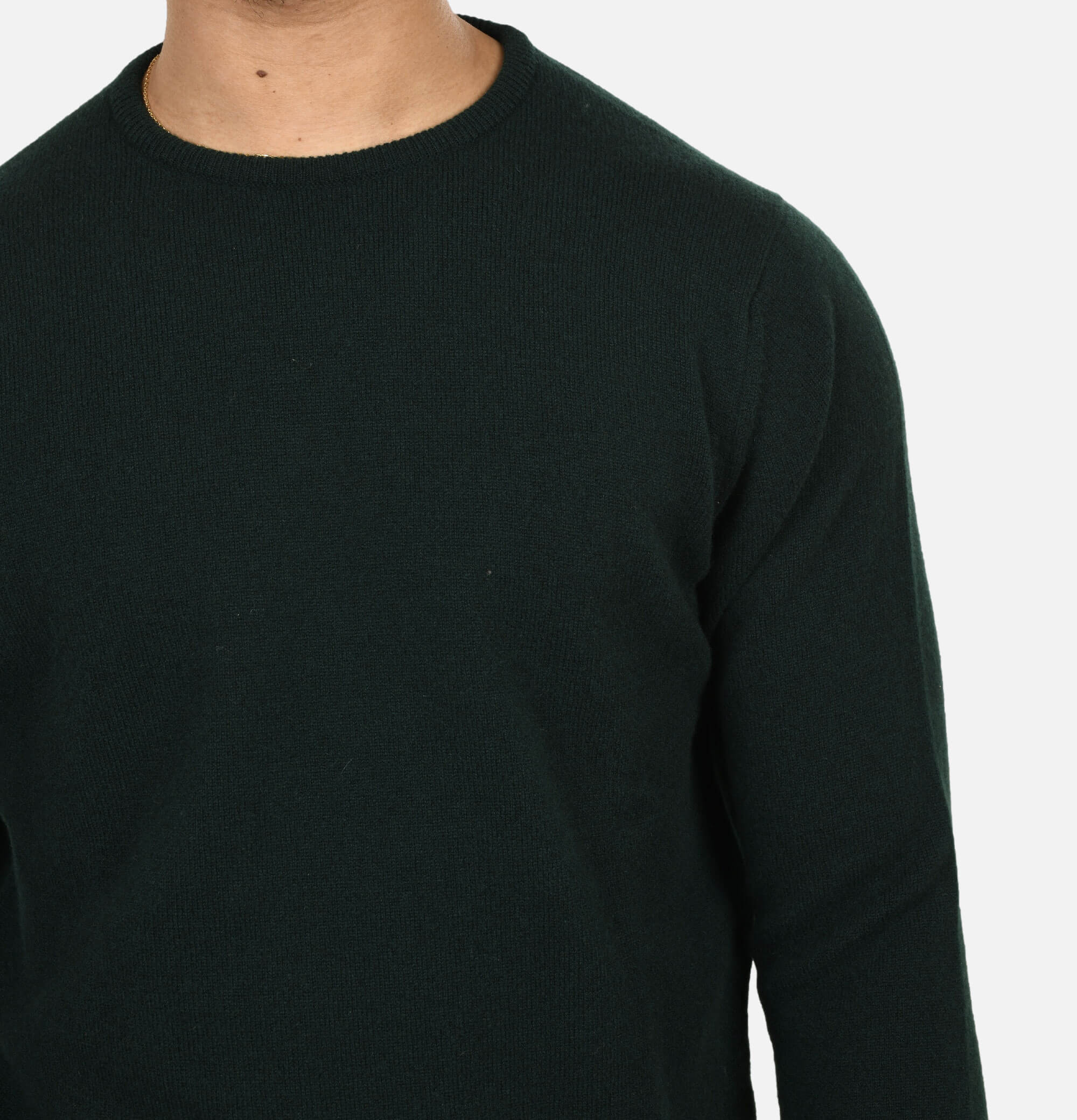 William Lockie Pull Col Rond Tartan Green