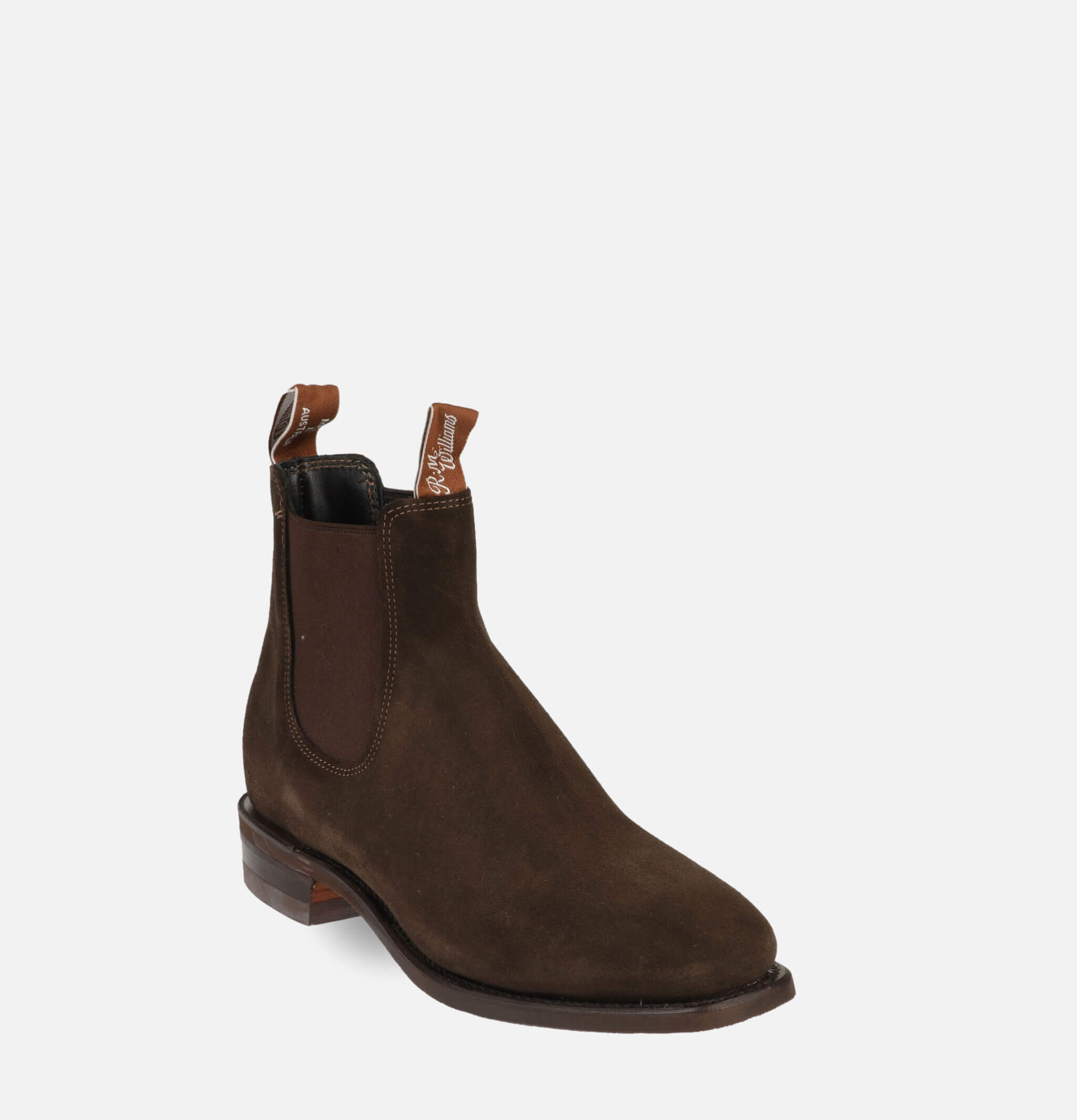 R.M.Williams Bottes Comfort Crafstman Chocolate Suede