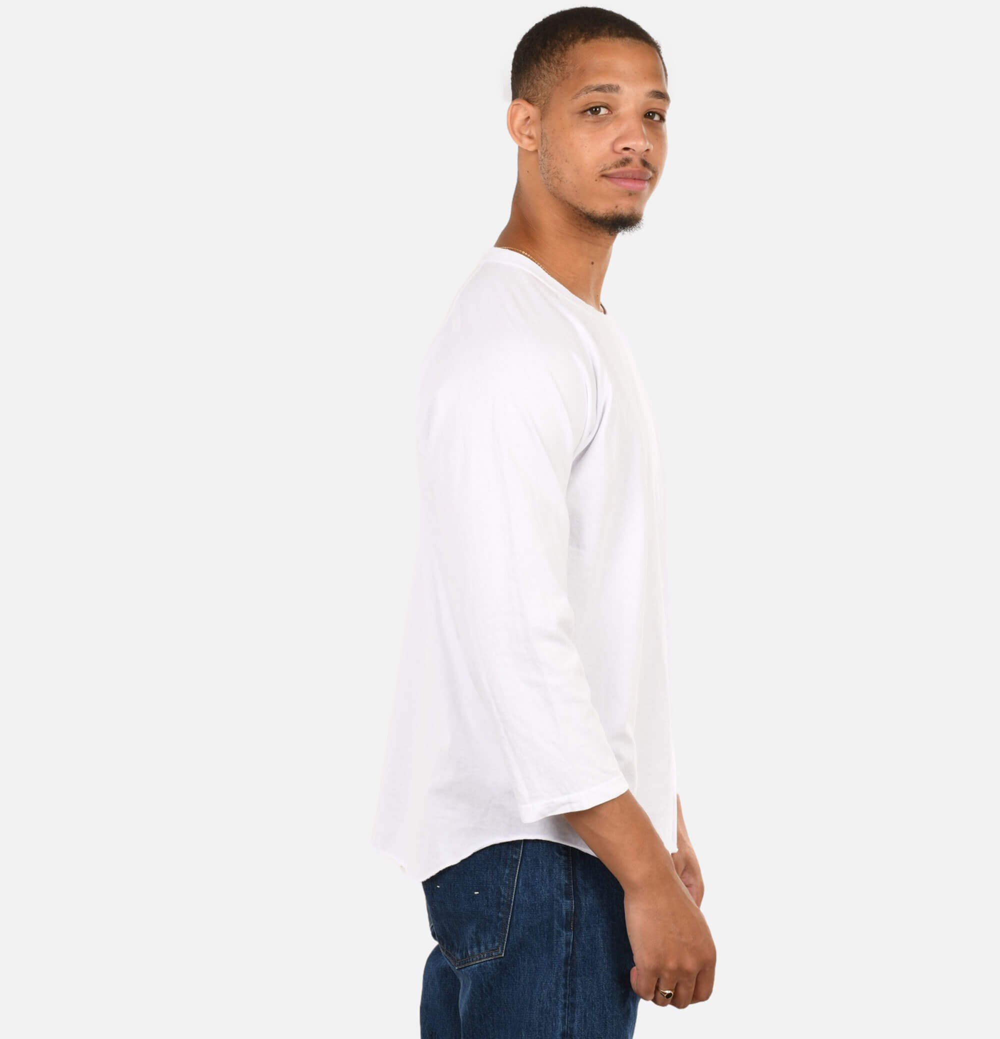Good On Japan Baseball Tee Blanc