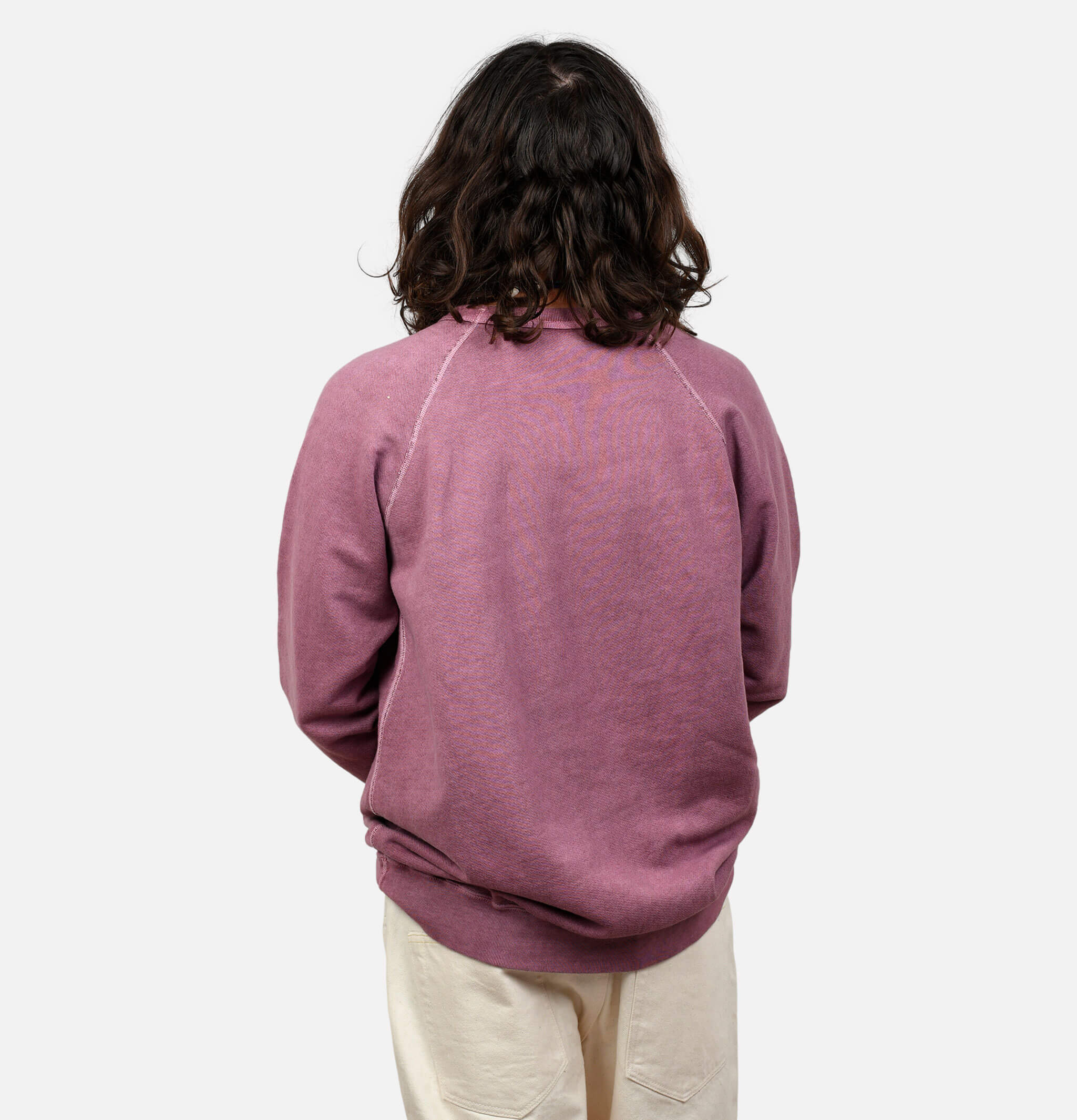Good On Japan Raglan Pigment Dyed Crew Azuki