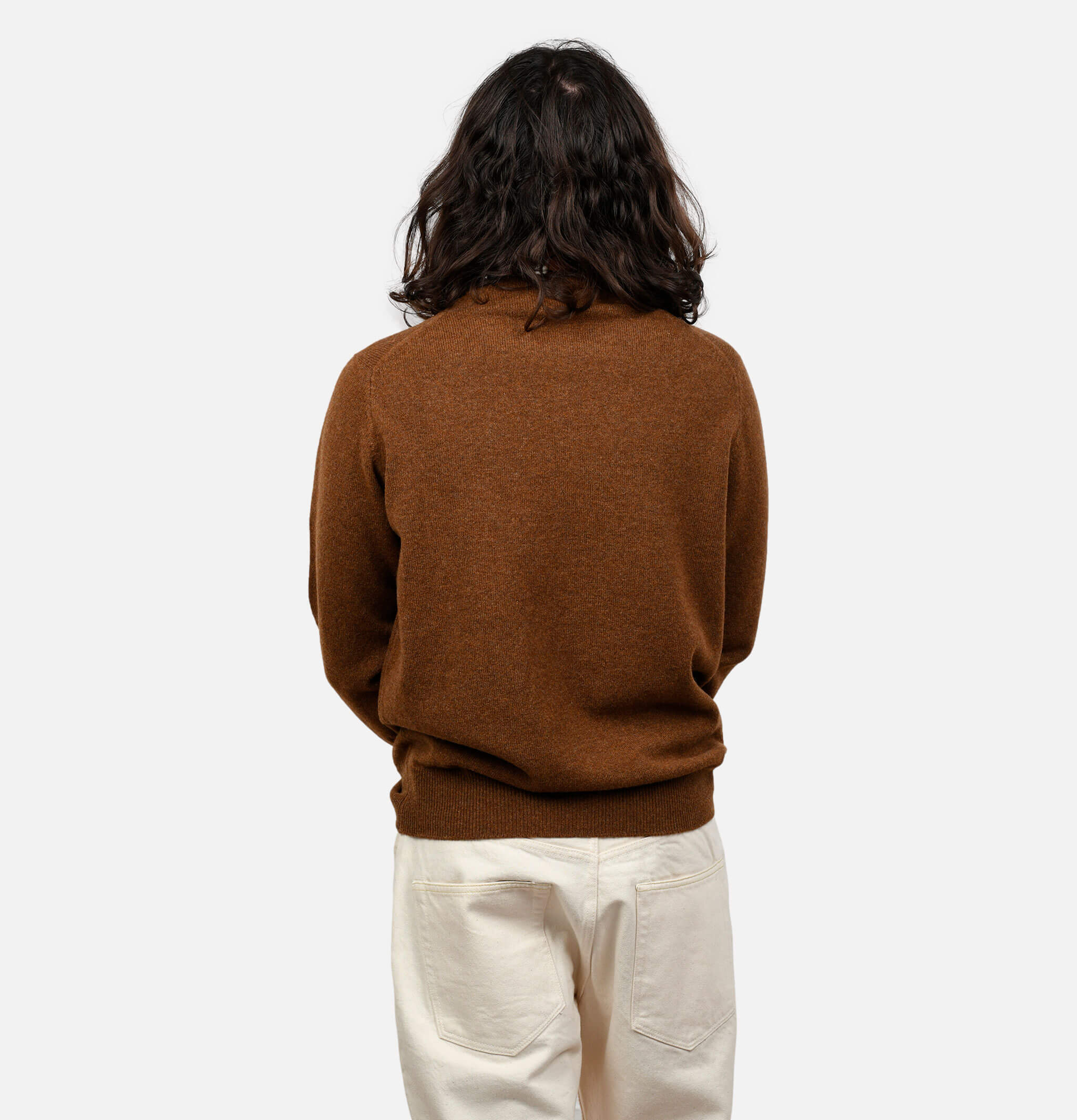Pull William Lockie Col Rond Kestrel Marron.