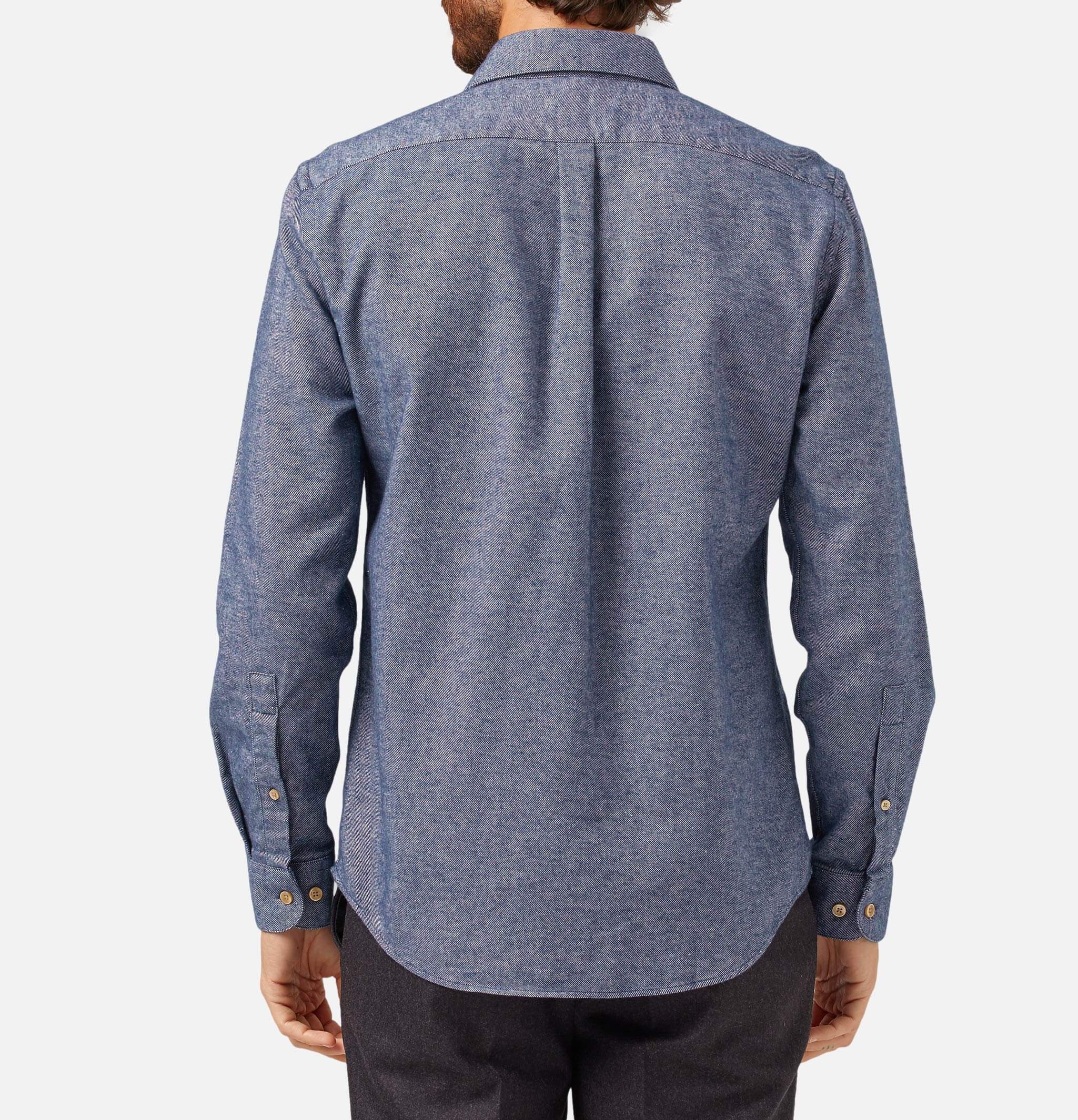 Portuguese Flannel Chemise Teca Indigo