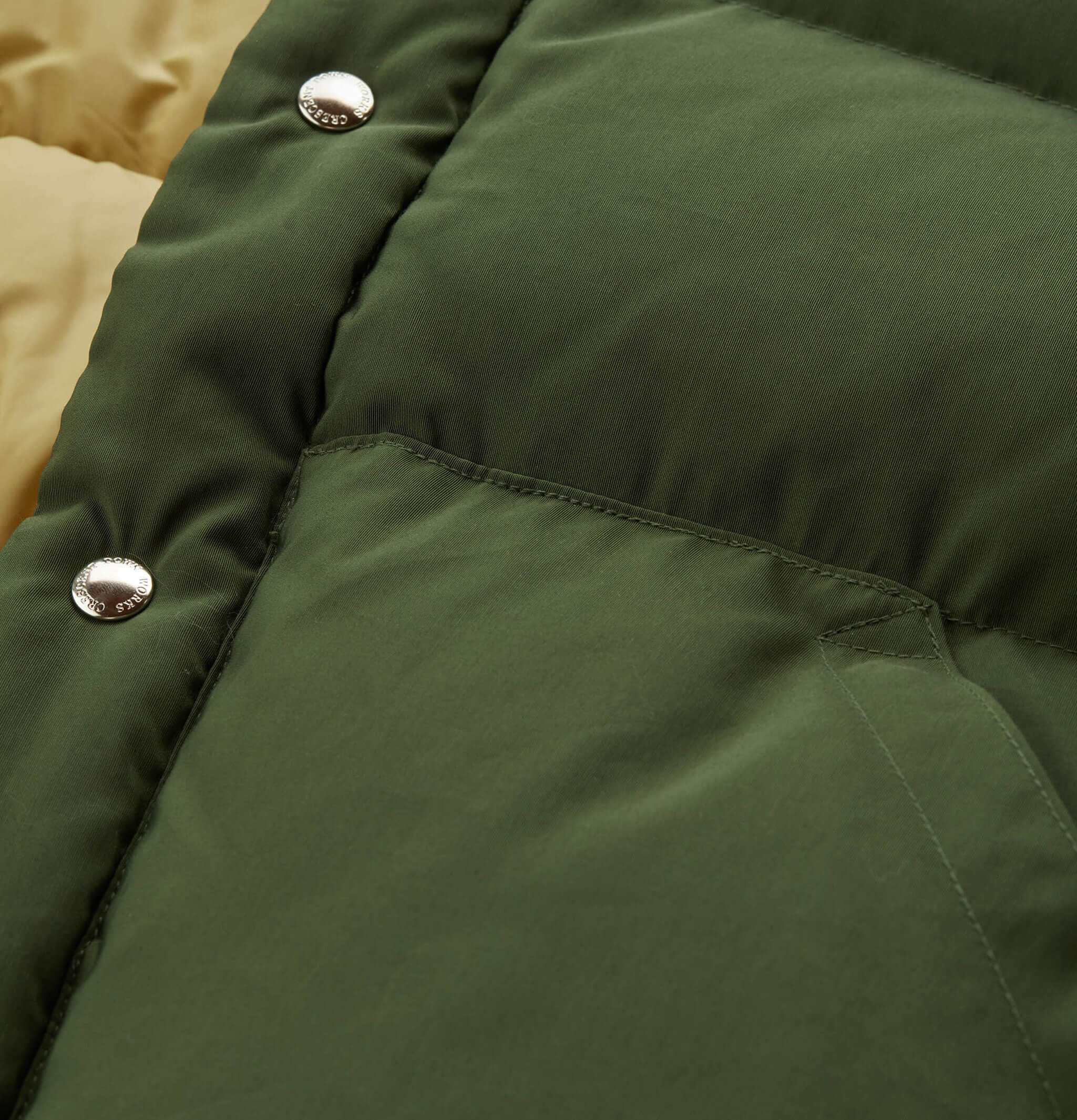 Crescent Down Works | Down Sweater Olive | Royalcheese Paris