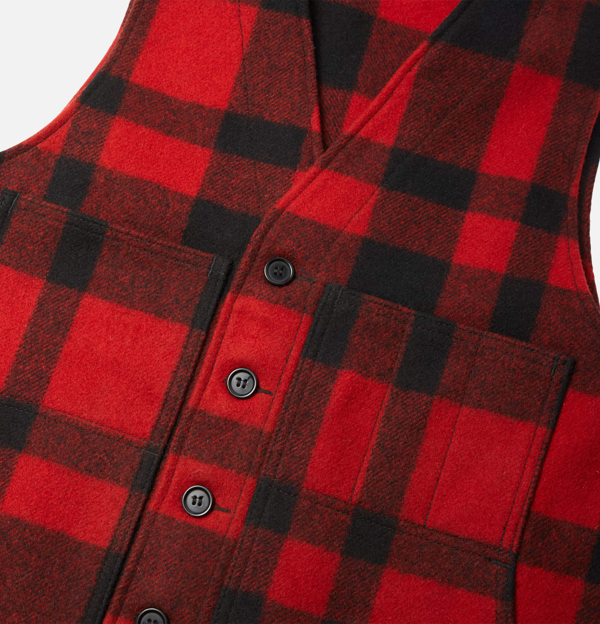 Filson | Veste | Mackinaw | Vest | Red Black | Royalcheese Paris