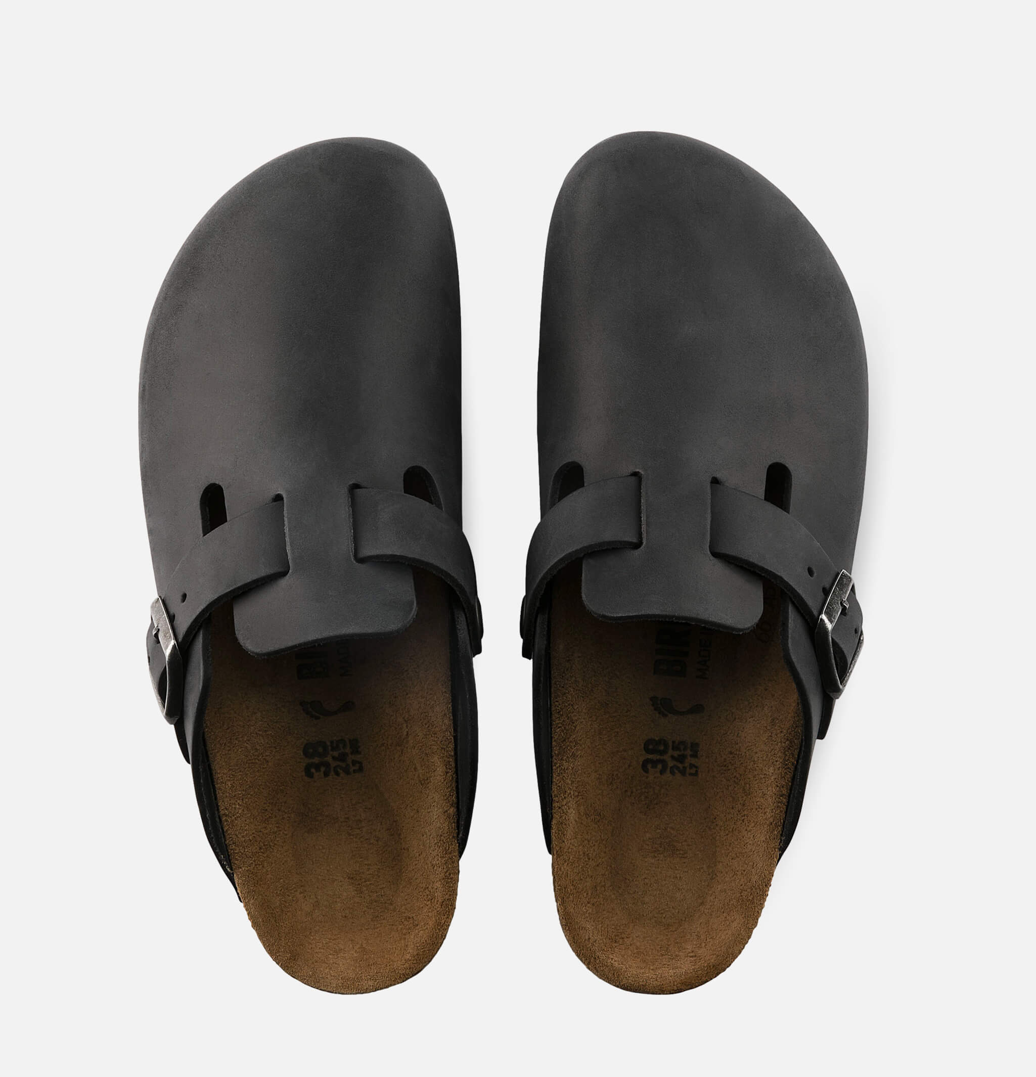 Birkenstock | Boston Narrow Wax Black | Royalcheese Paris