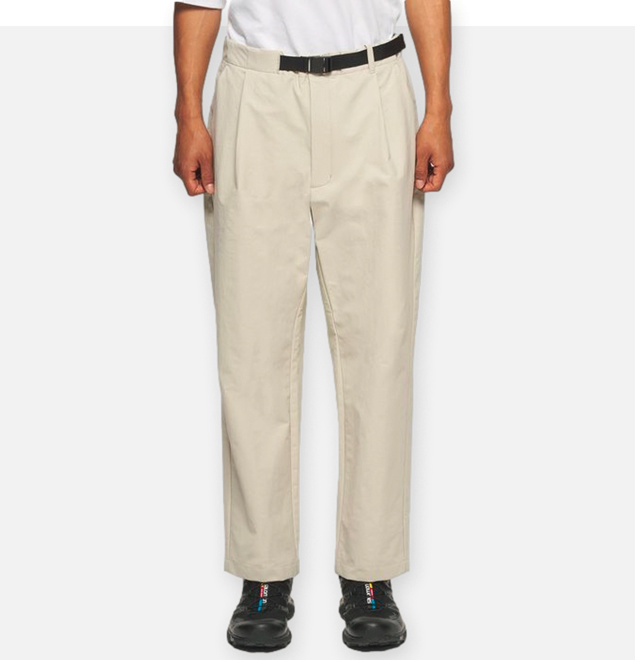 Goldwin One Tuck | Ankle Light Beige | Shop Royalcheese Paris