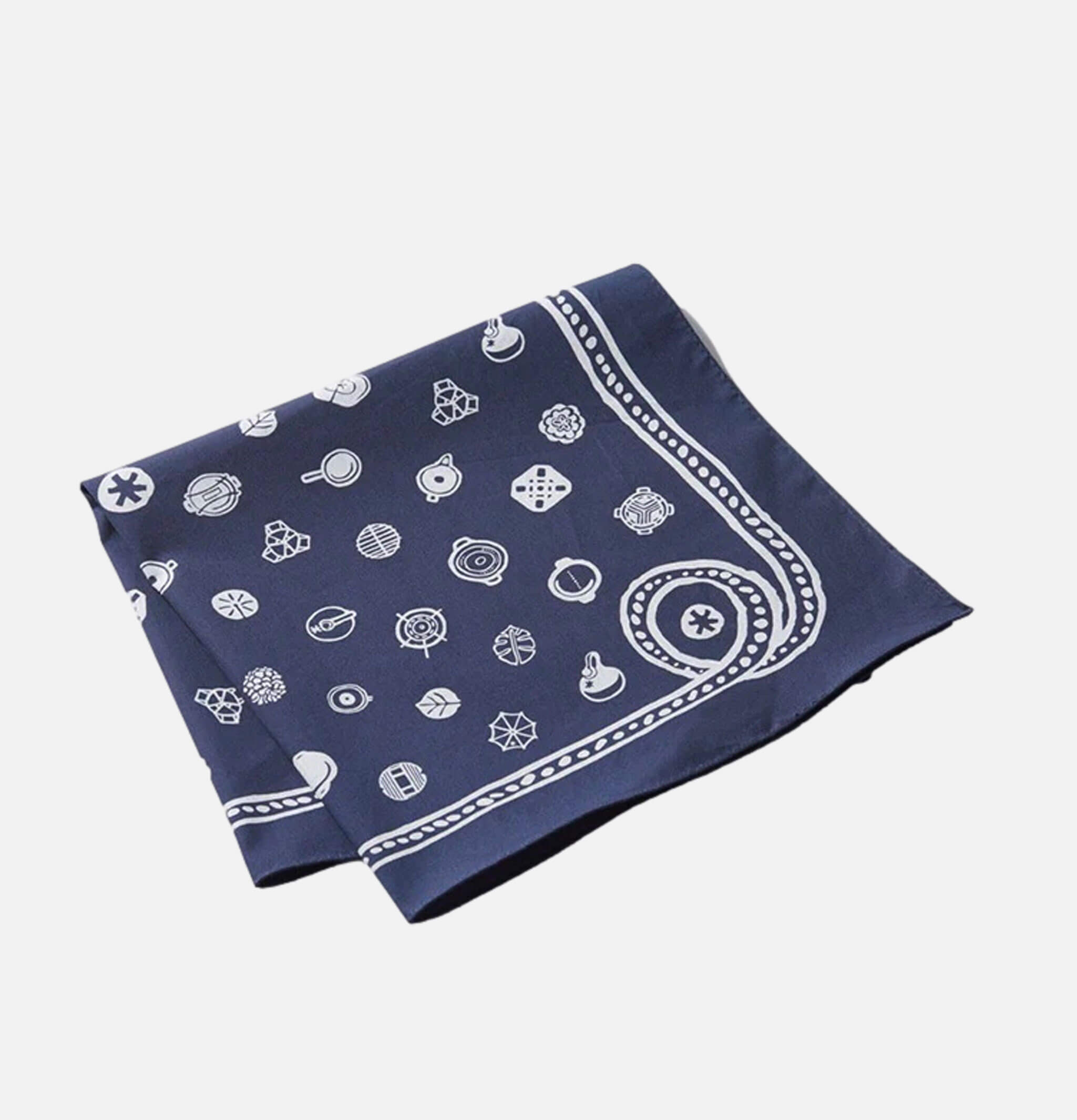 Snow Peak | Dot Bandana Navy | Shop Royalcheese Paris