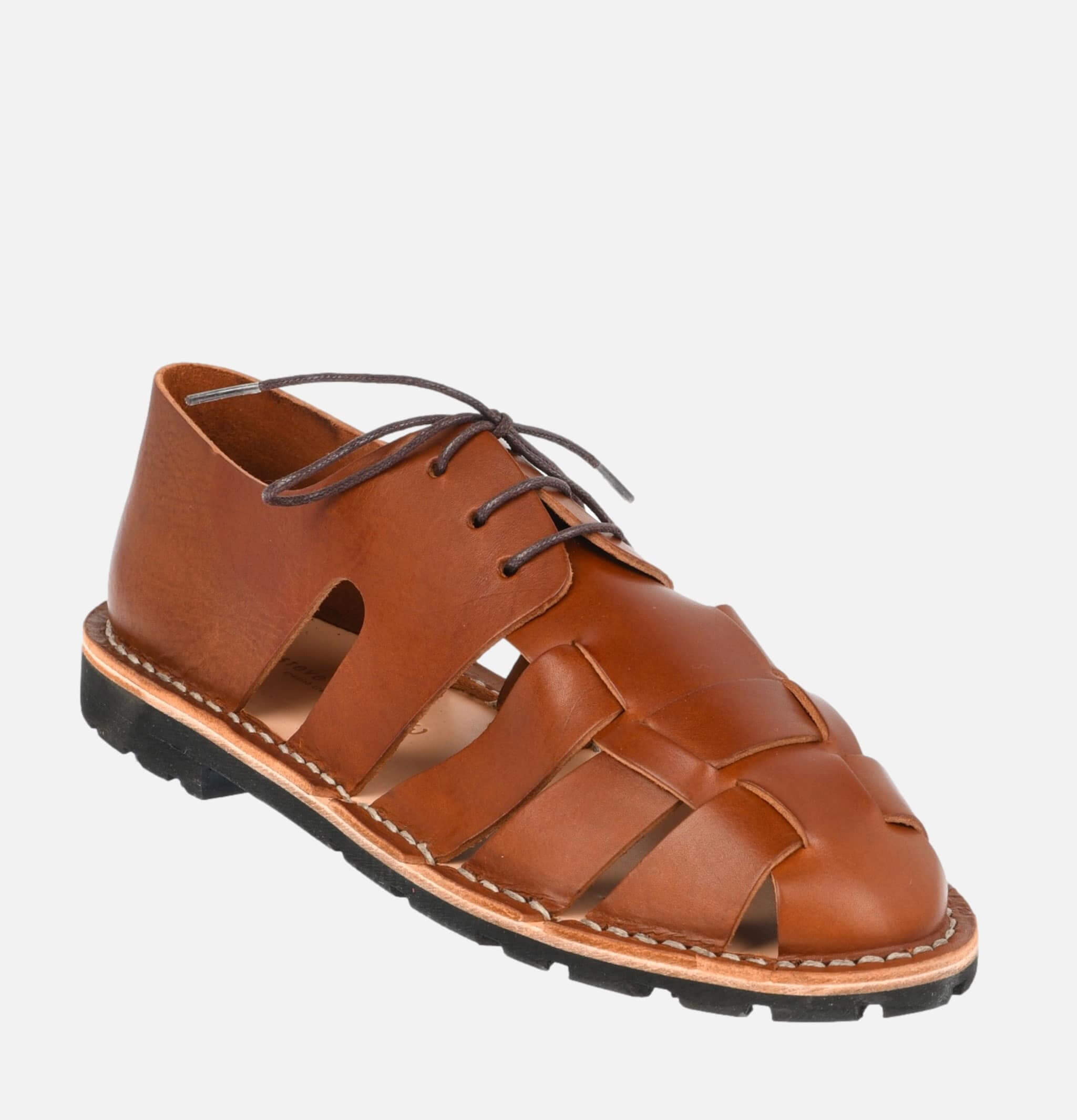Steve Mono Artisanal Sandal Shoe Chocolate