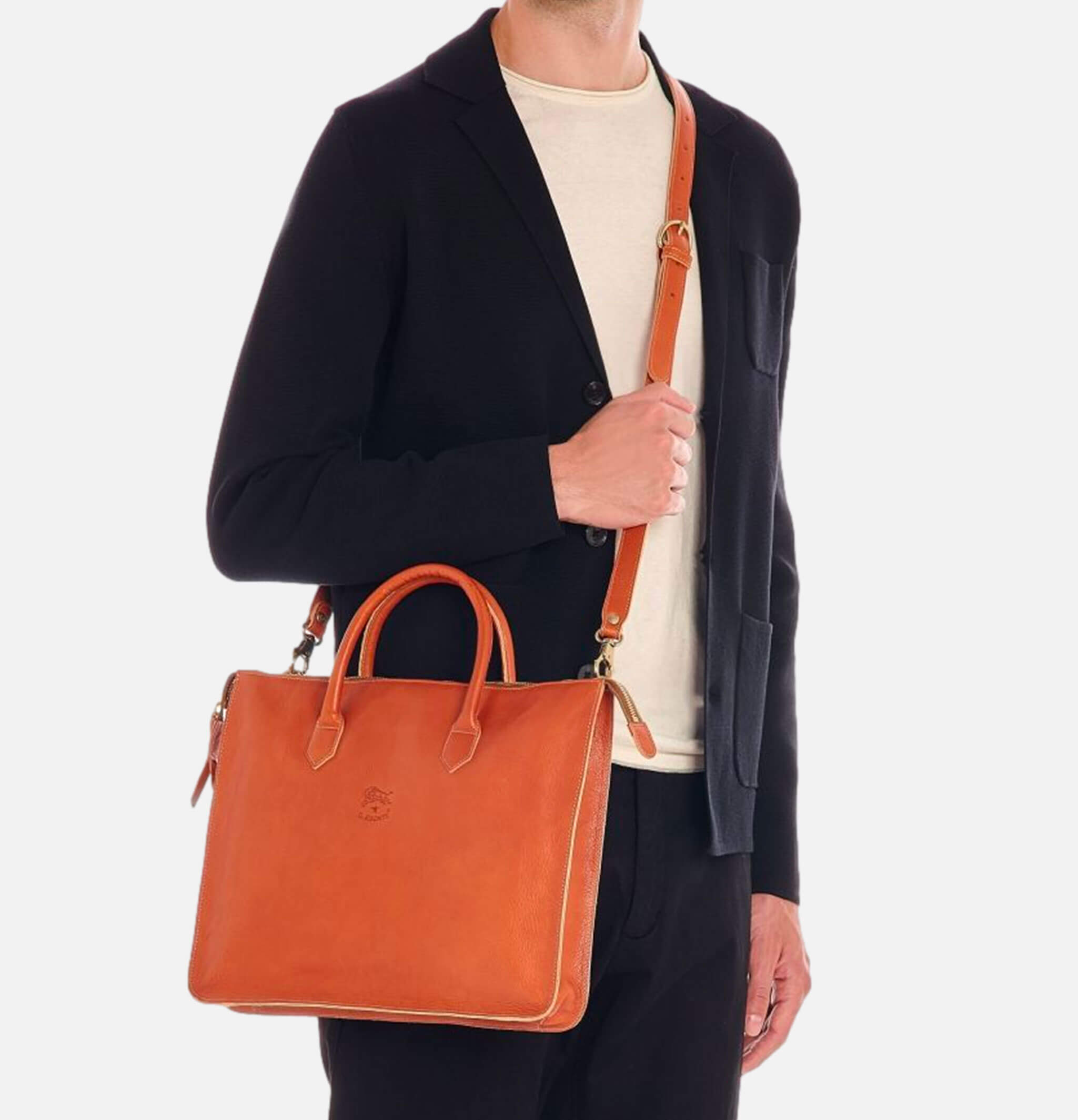 Il Bisonte | Briefcase Caramel | Shop Royalcheese Paris