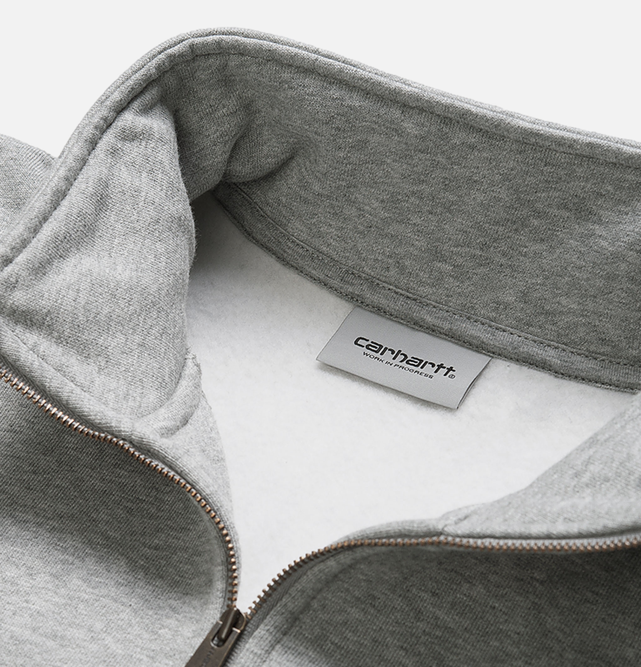 Carhartt WIP Sweatshirt Chase Zip Sweater Grey Heather