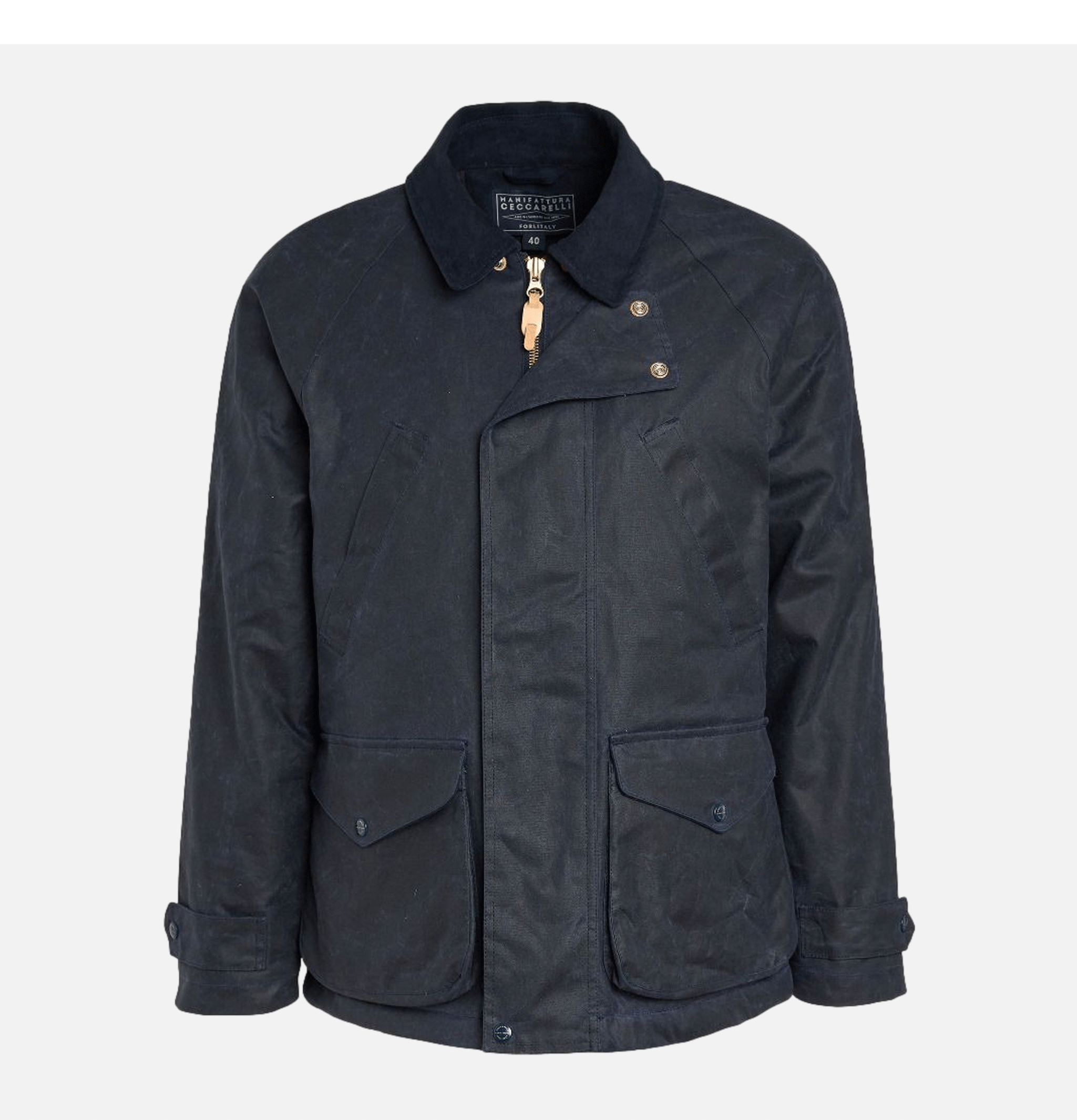 Blouson Caban Wax Navy