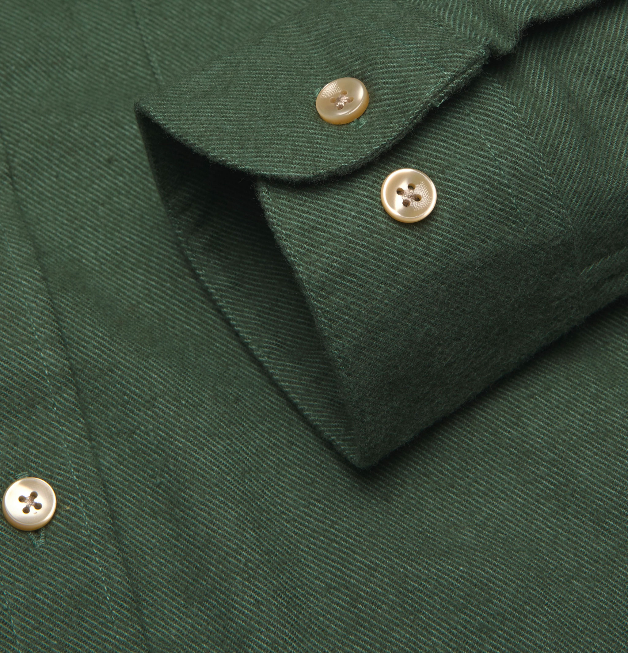 Portuguese Flannel Chemise Teca Moss Vert