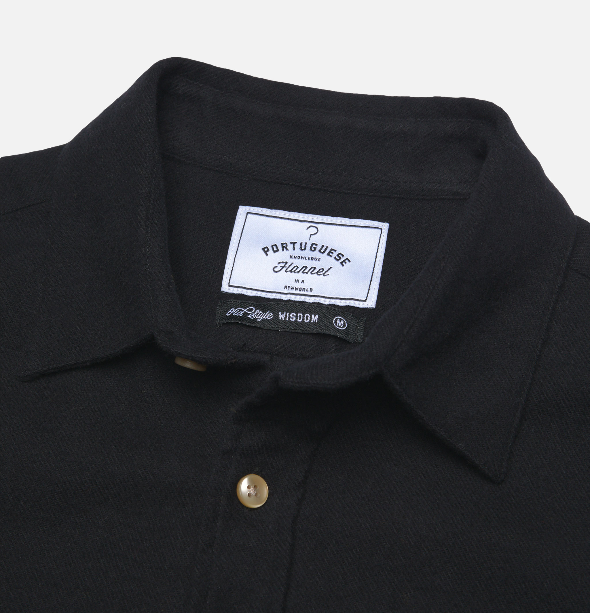 Portuguese Flannel Chemise Teca Noir