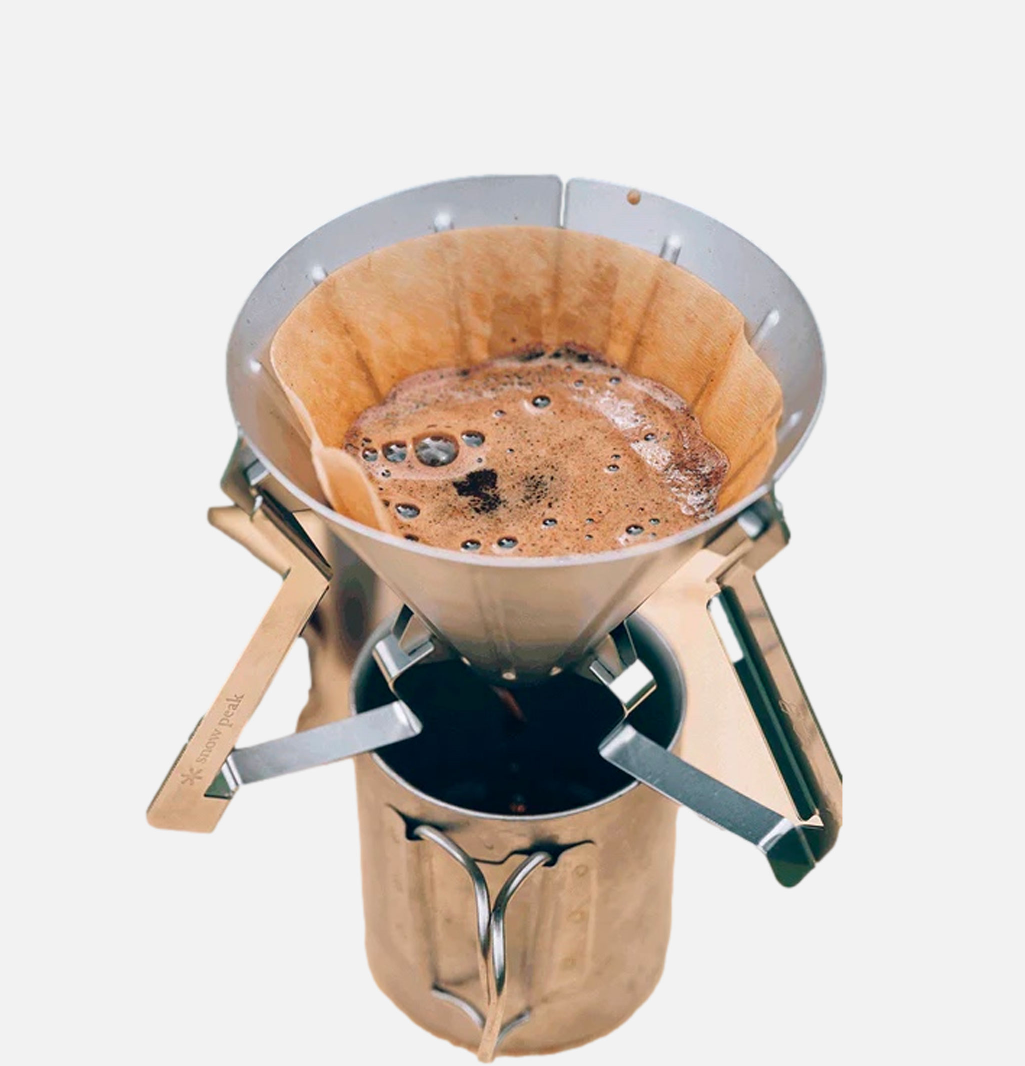 Snow Peak Folding Coffee Drip acier inoxydable