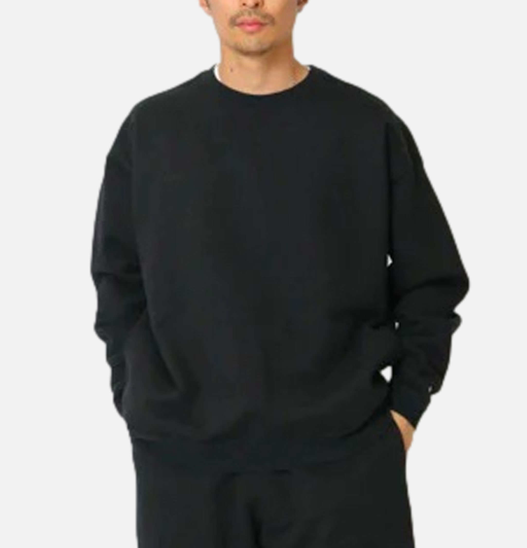Snow Peak | Crewneck Sweat  Black | Royalcheese Paris