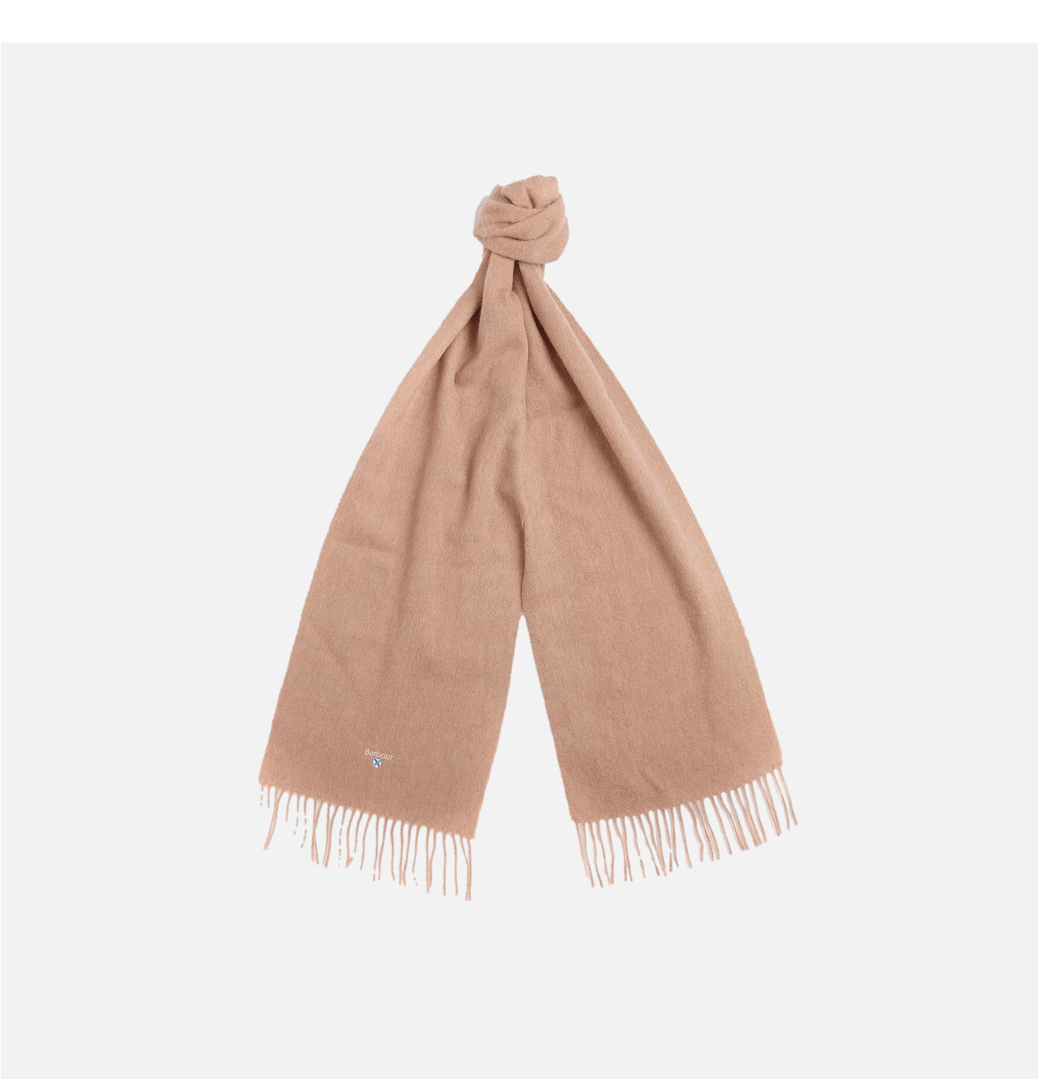 Echarpe Barbour Plain Lambswool Scarf Lt Brown