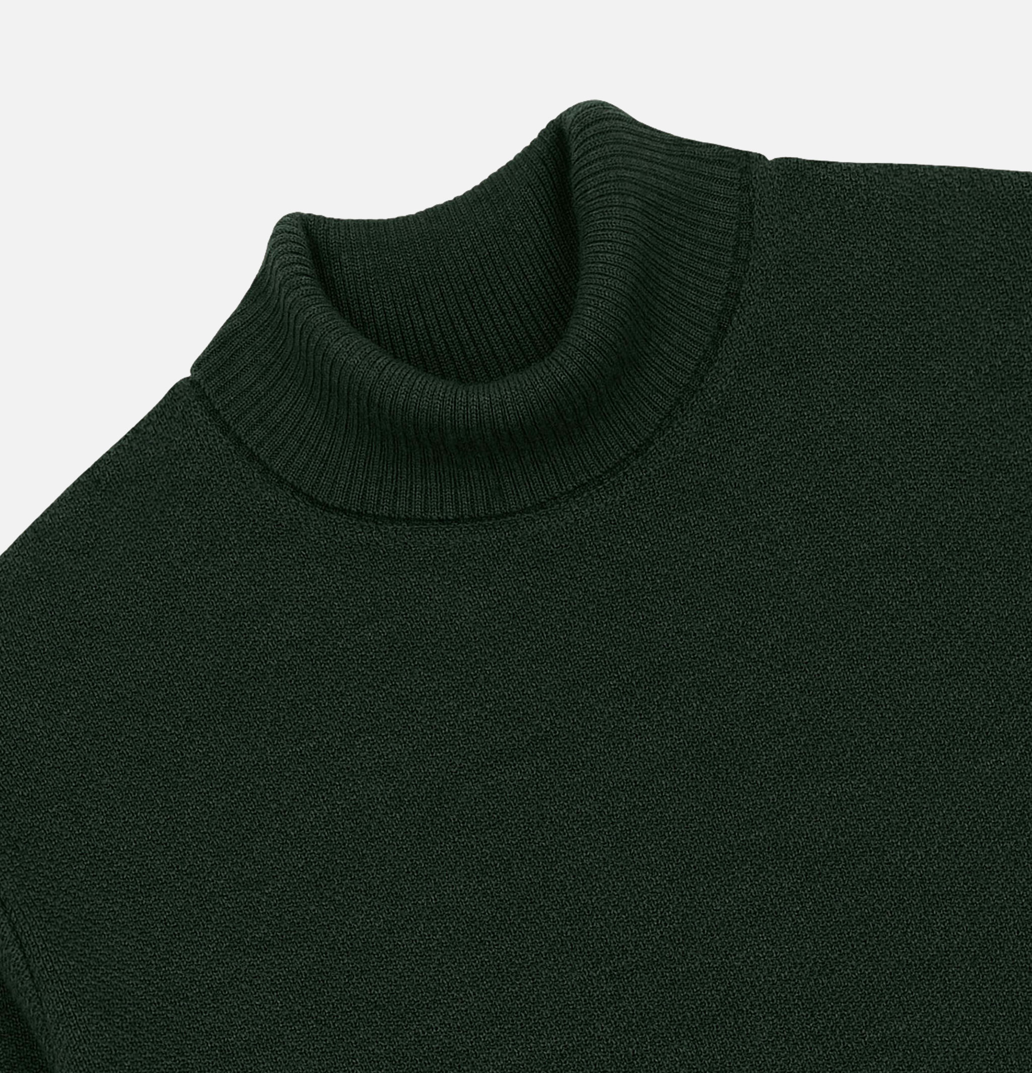 Nitto Knitwear | Col Roulé Youri | Green | Shop Royalcheese Paris