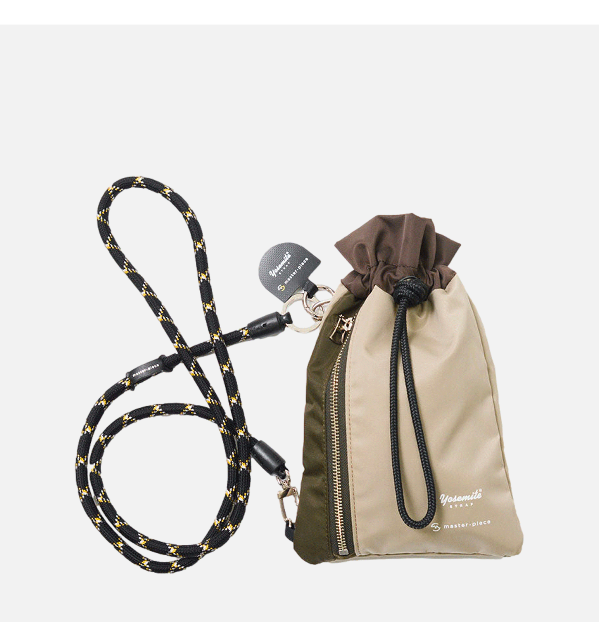 Yosemite strap pouch Khaki Master Piece Japan