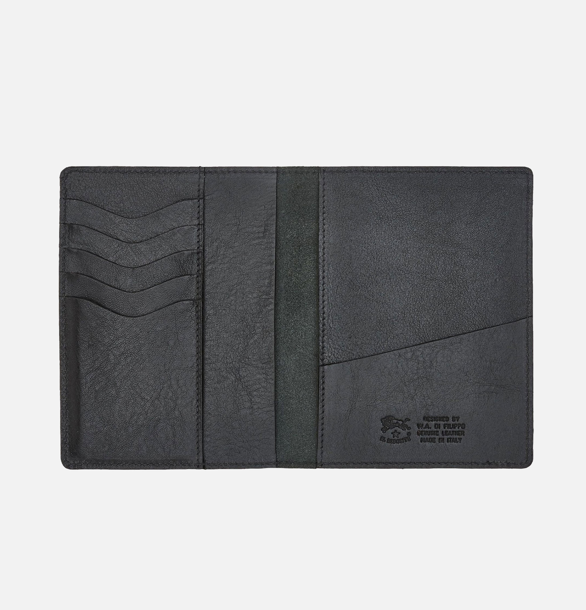 Il Bisonte | Étui à passeport Noir | Shop Royalcheese Paris