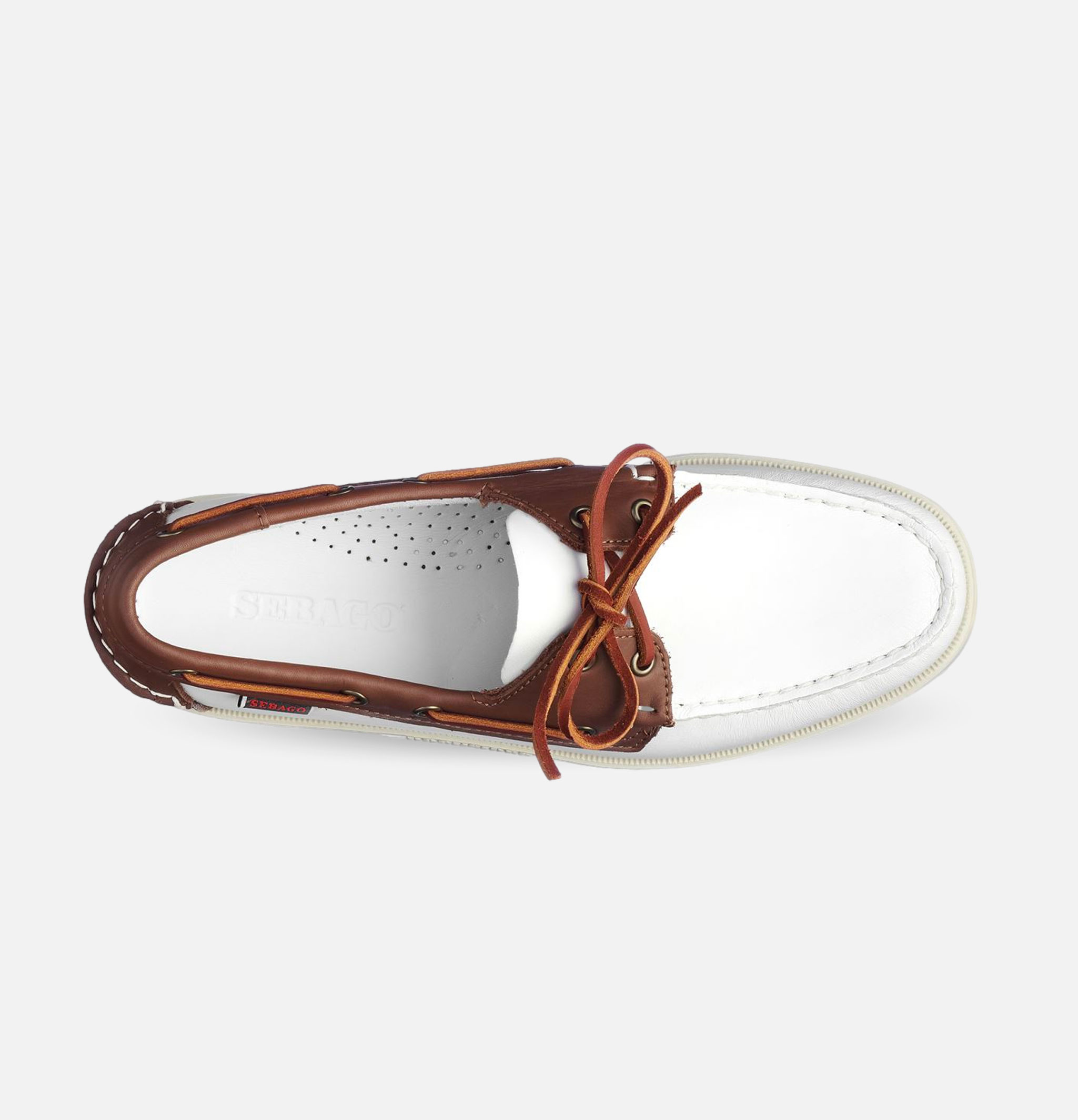 Chaussures Docksides Portland White brown