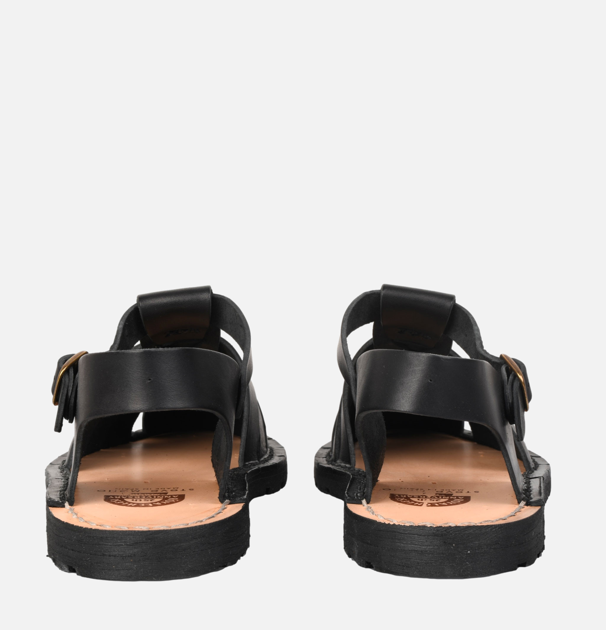 Steve Mono 10/09 Sandales Noires édition exclusive Royalcheese Paris