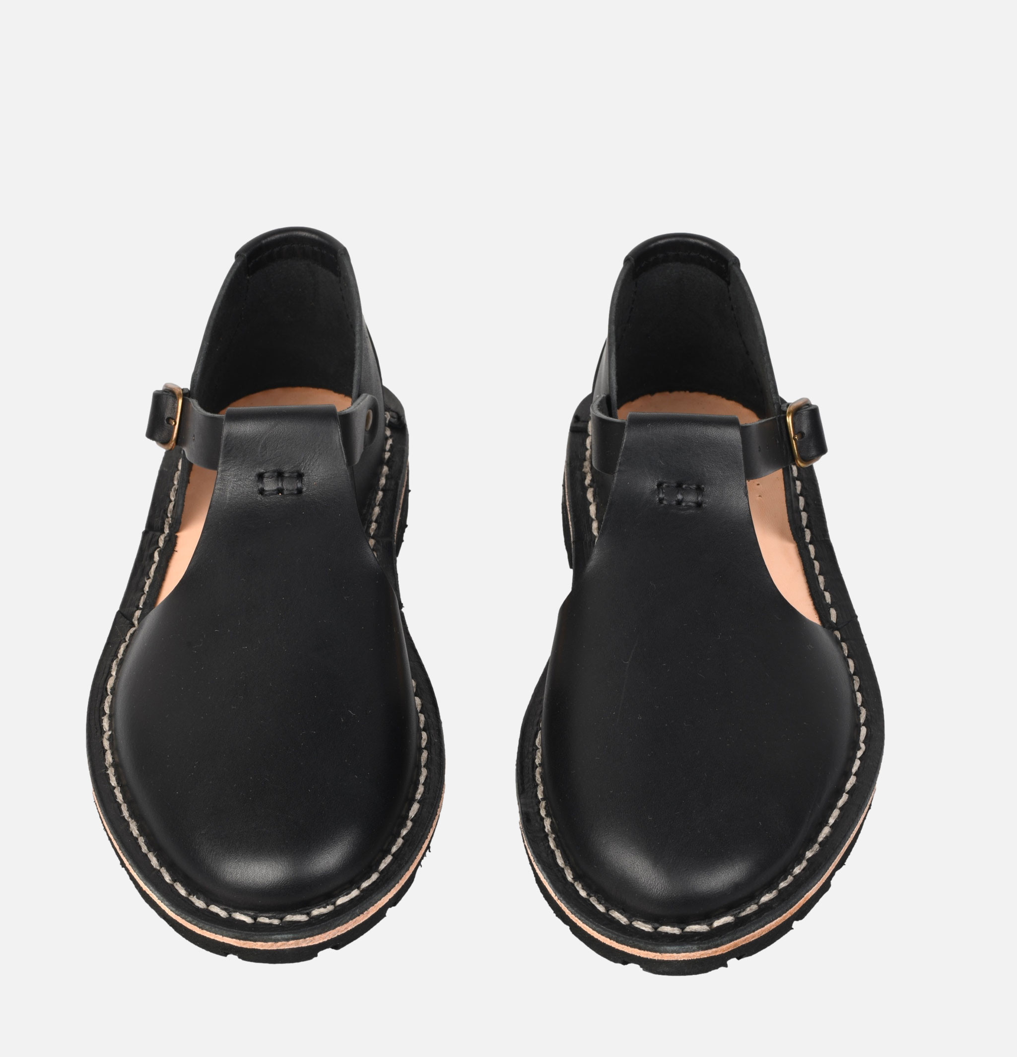 Steve Mono 10/12 Artisanal Sandal Black