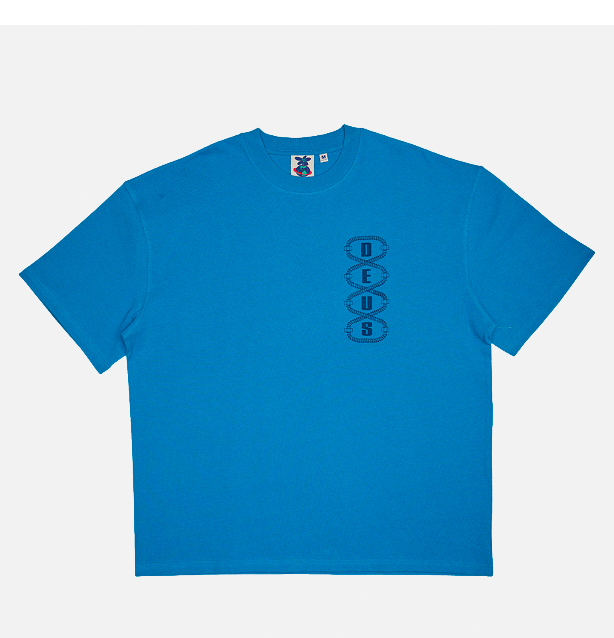 Deus Ex Machina T-shirt Thread Wave Ride Bleu