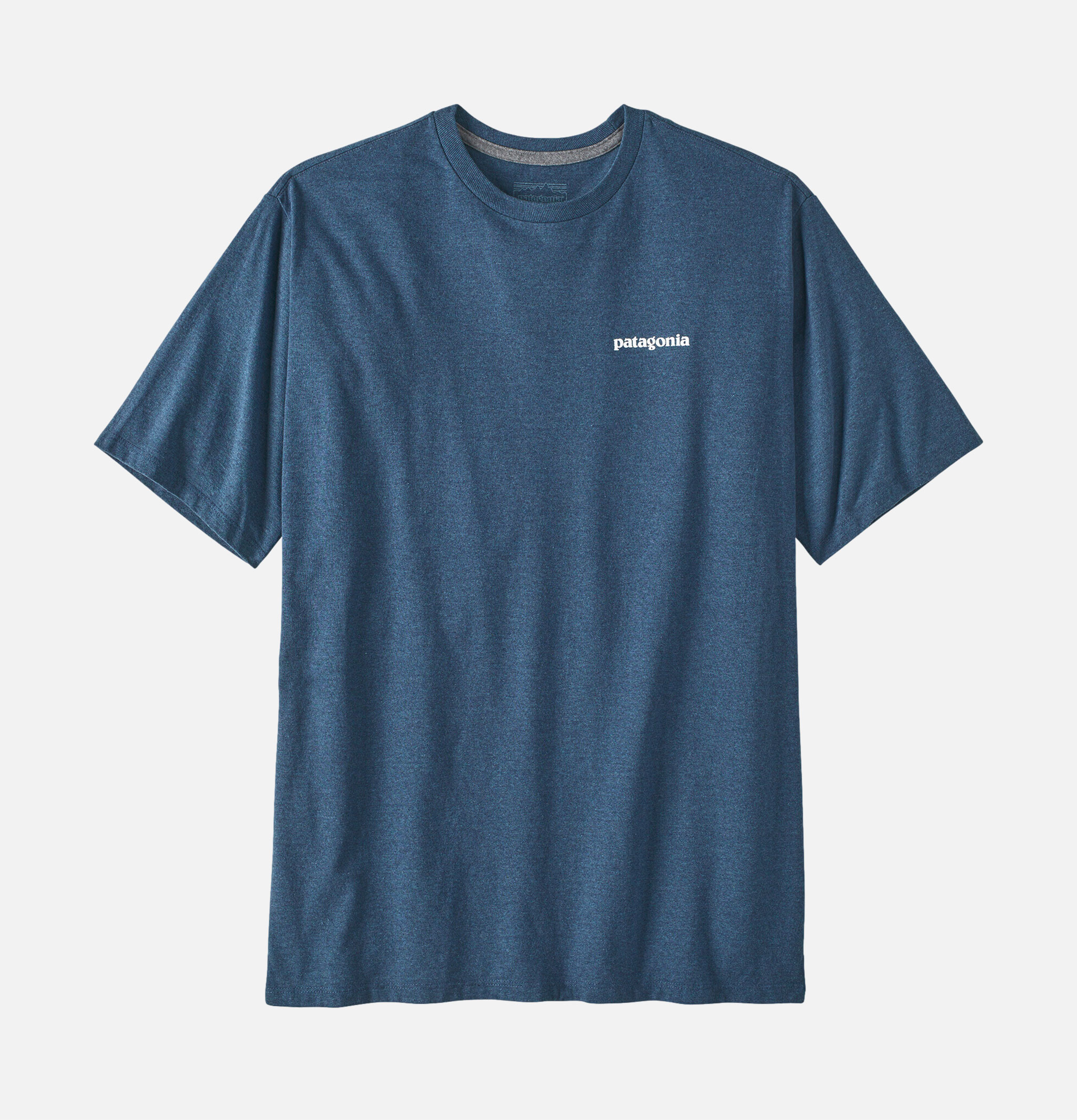Patagonia Tee Shirt Logo P6 Utility Bleu