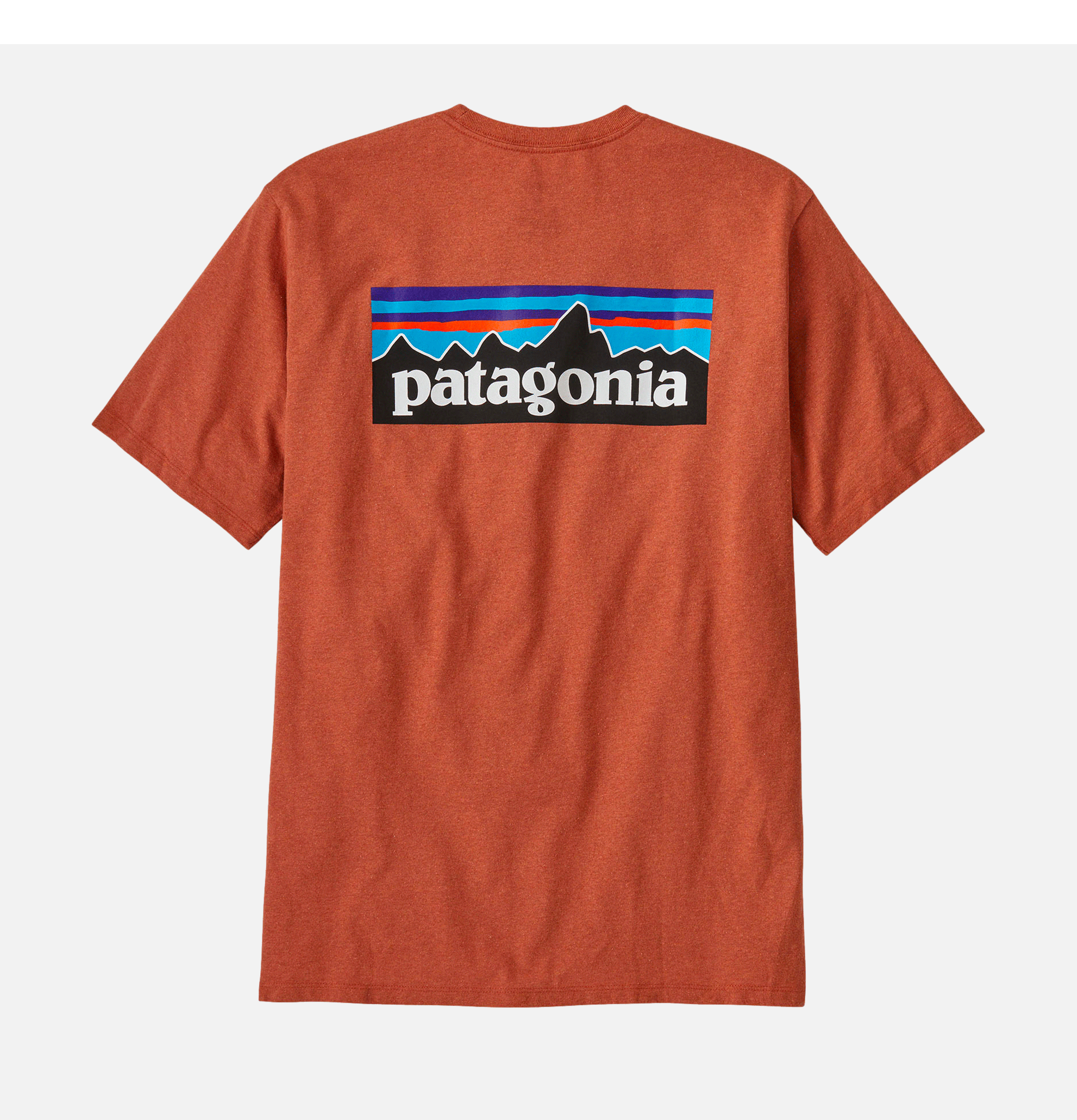Patagonia T-shirts P6 Logo Redtail Rust