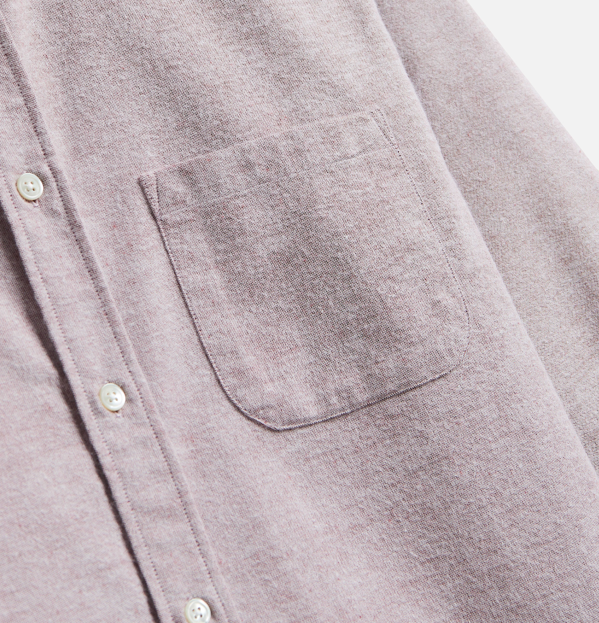 Portuguese Flannel Chemise Brushed Oxford Bordeaux