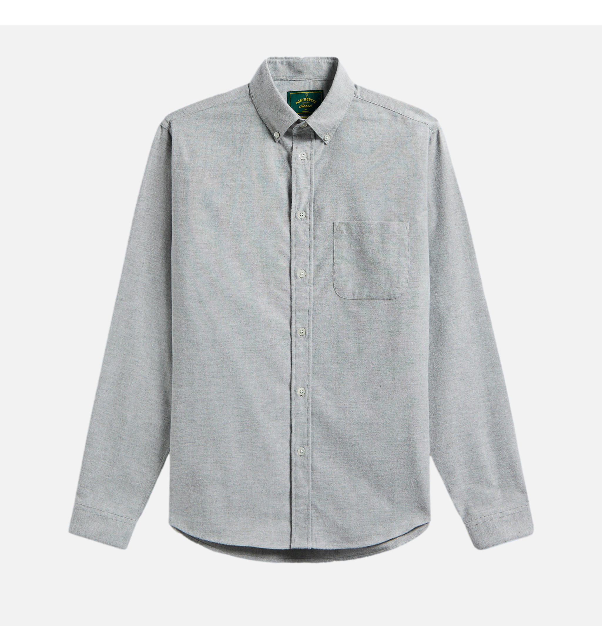 Portuguese Flannel Chemise Brushed Oxford Green