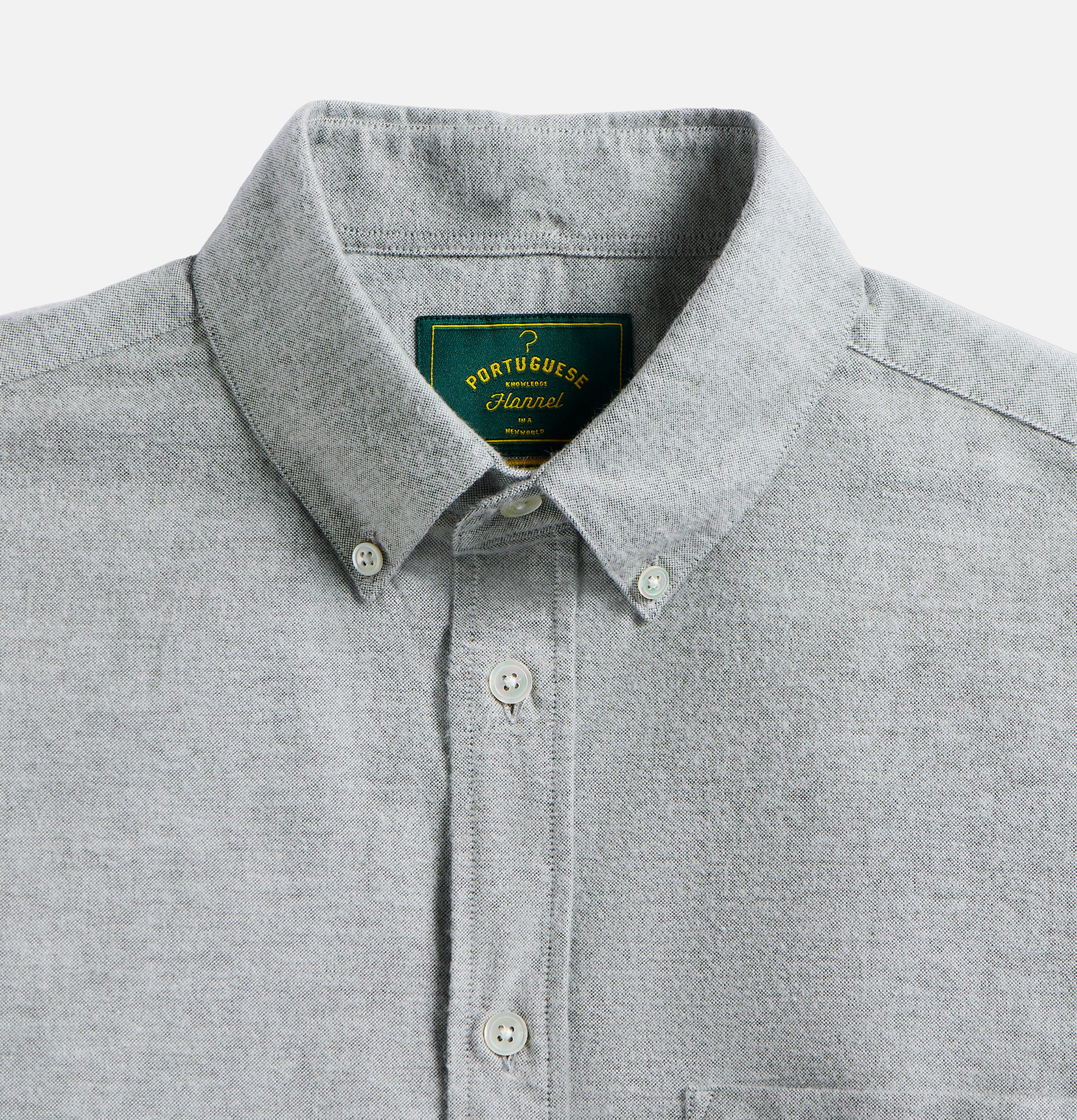 Portuguese Flannel Chemise Brushed Oxford Green