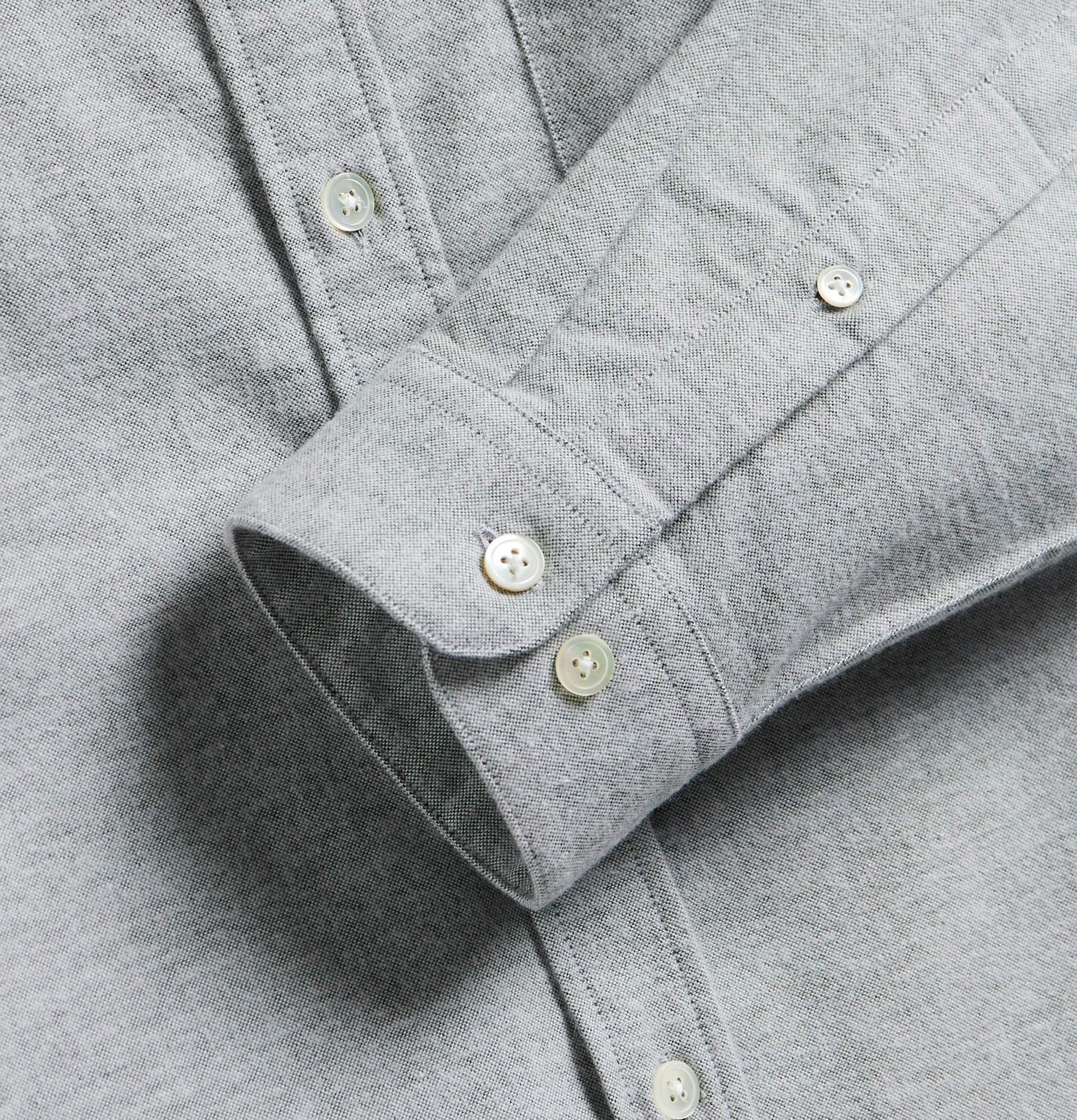 Portuguese Flannel Chemise Brushed Oxford Green