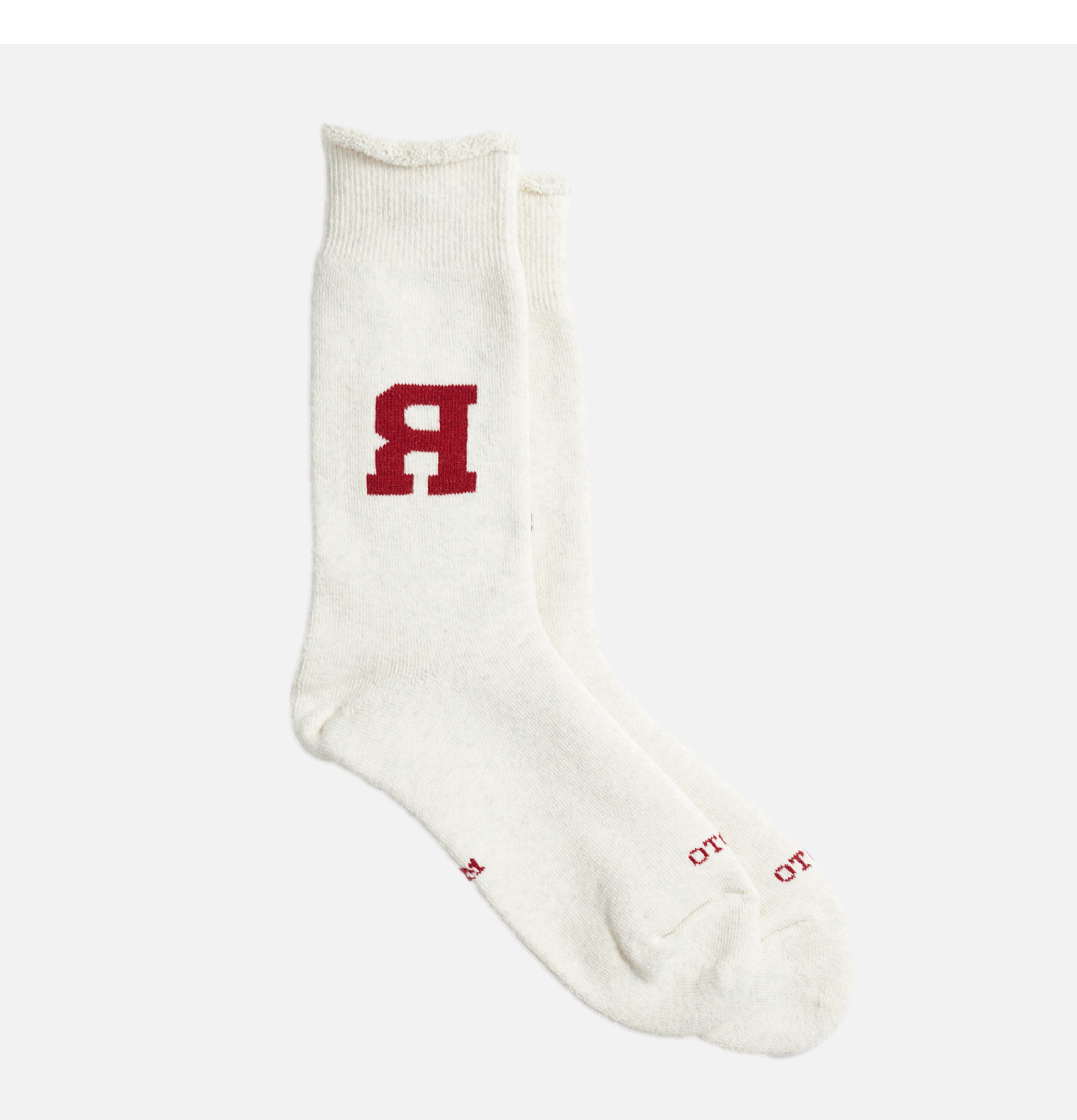 Rototo Chaussettes Raffy Sweat Dark Rouge