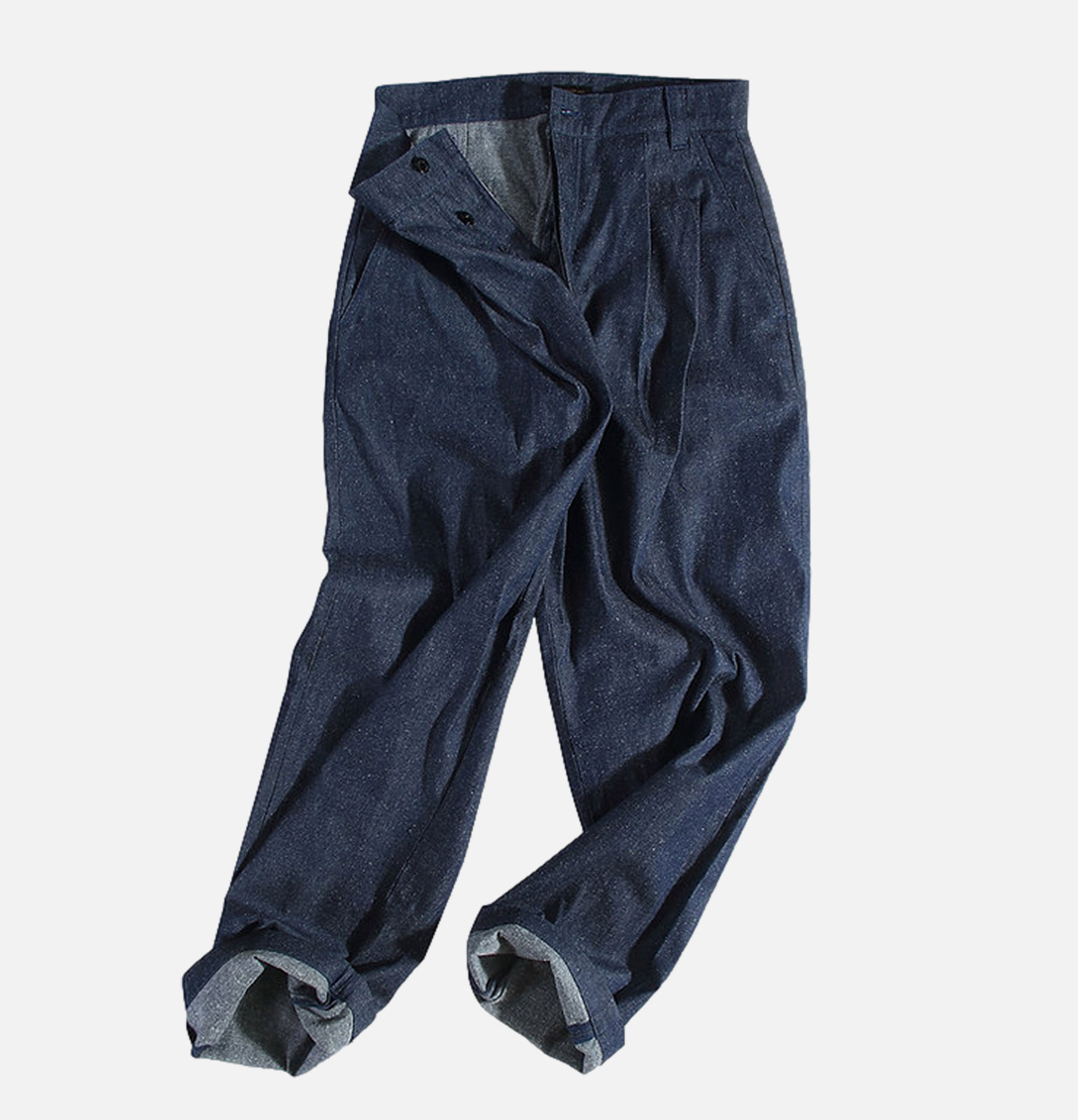 Standard Types Pantalon Naval Button Denim ST040