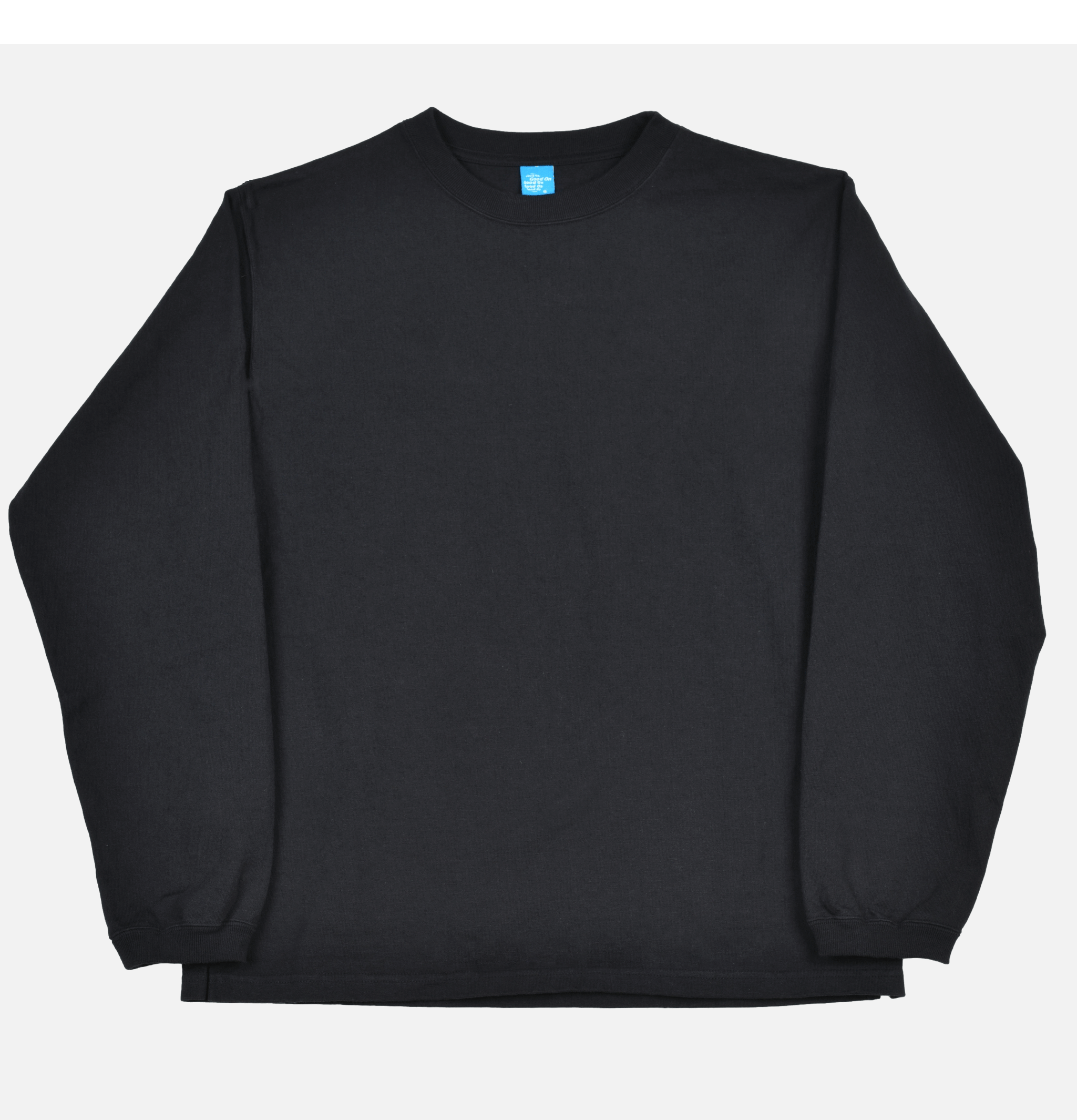 T-shirt Good On Japan LS Crew Tee Non Pigmenté Noir
