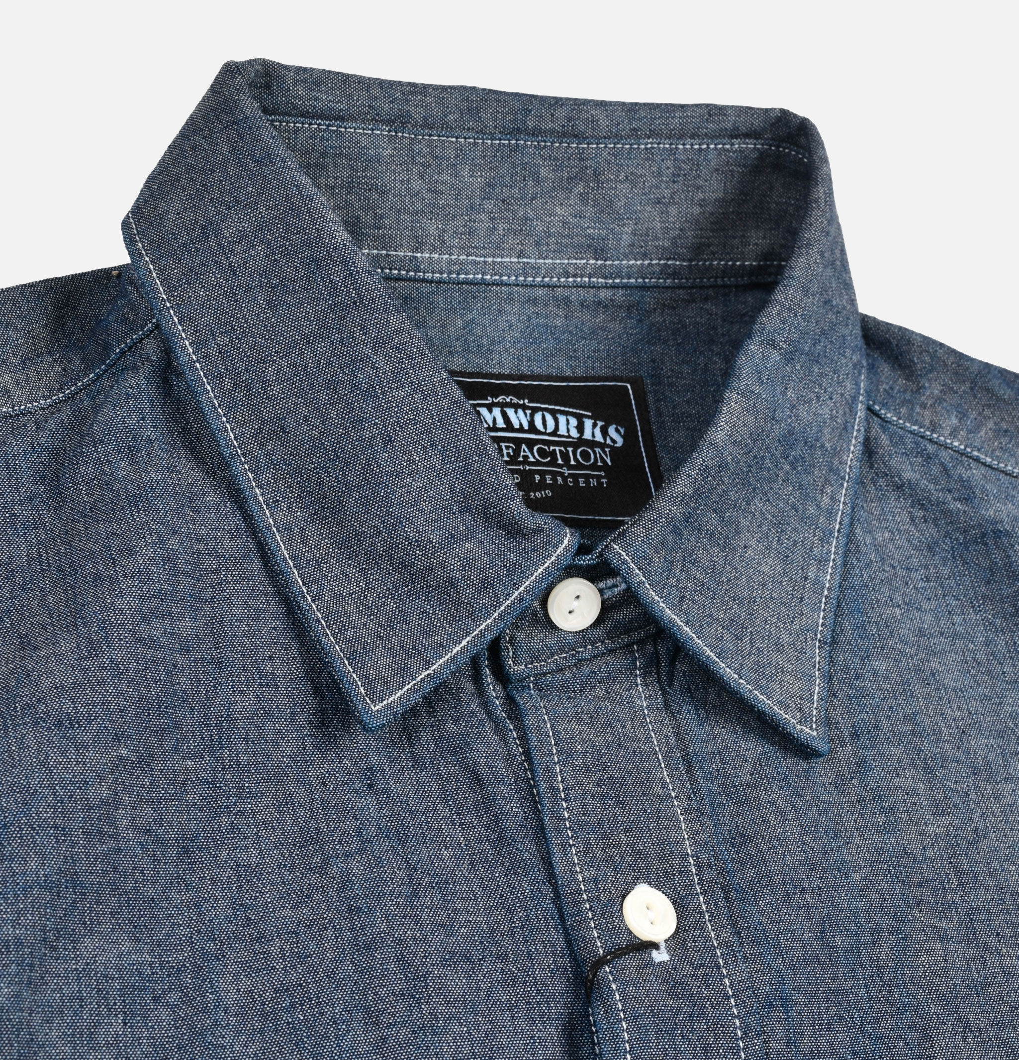 Frizmworks Chemise Cigarette Chambray Bleu
