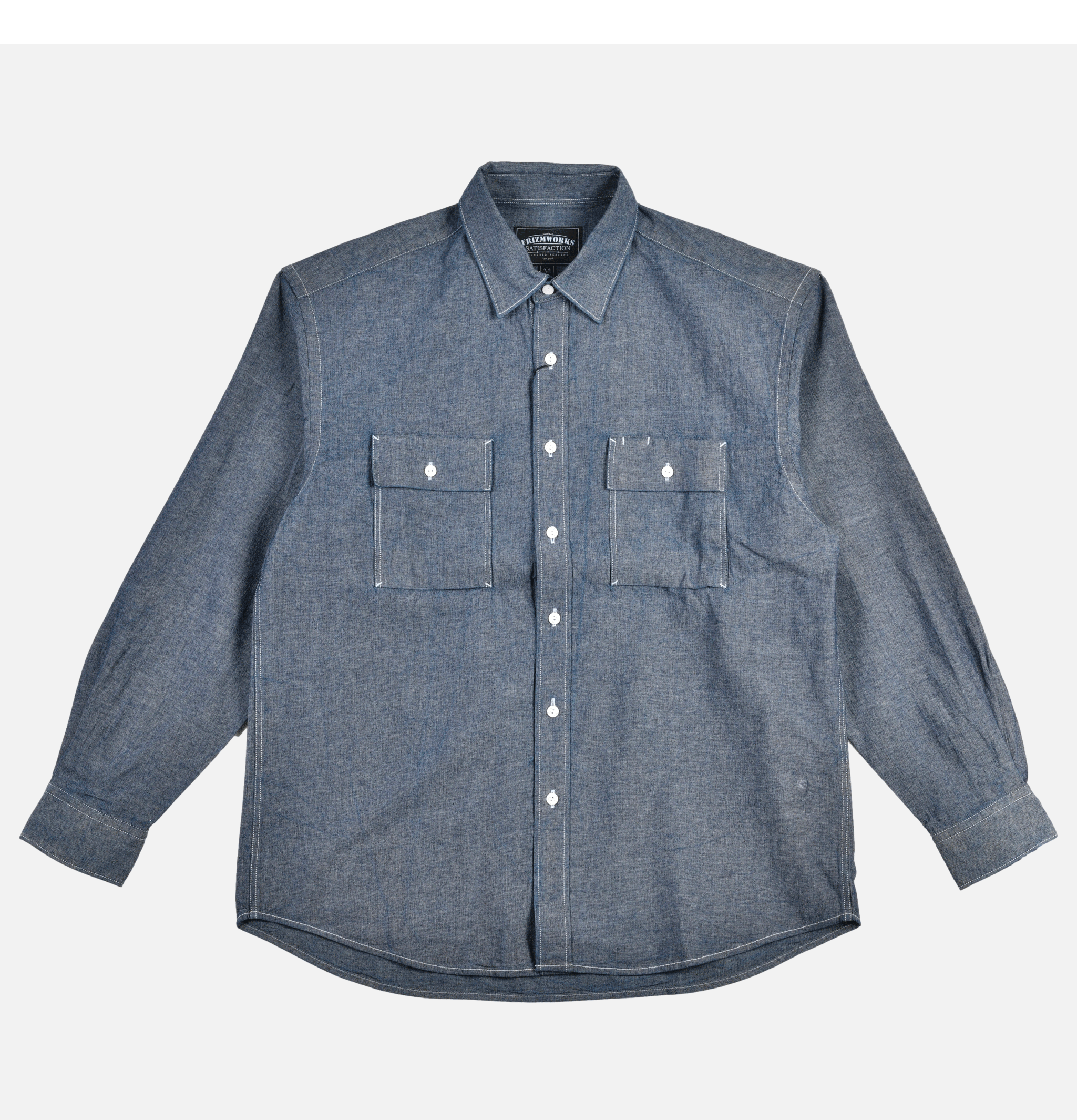 Frizmworks Chemise Cigarette Chambray Bleu