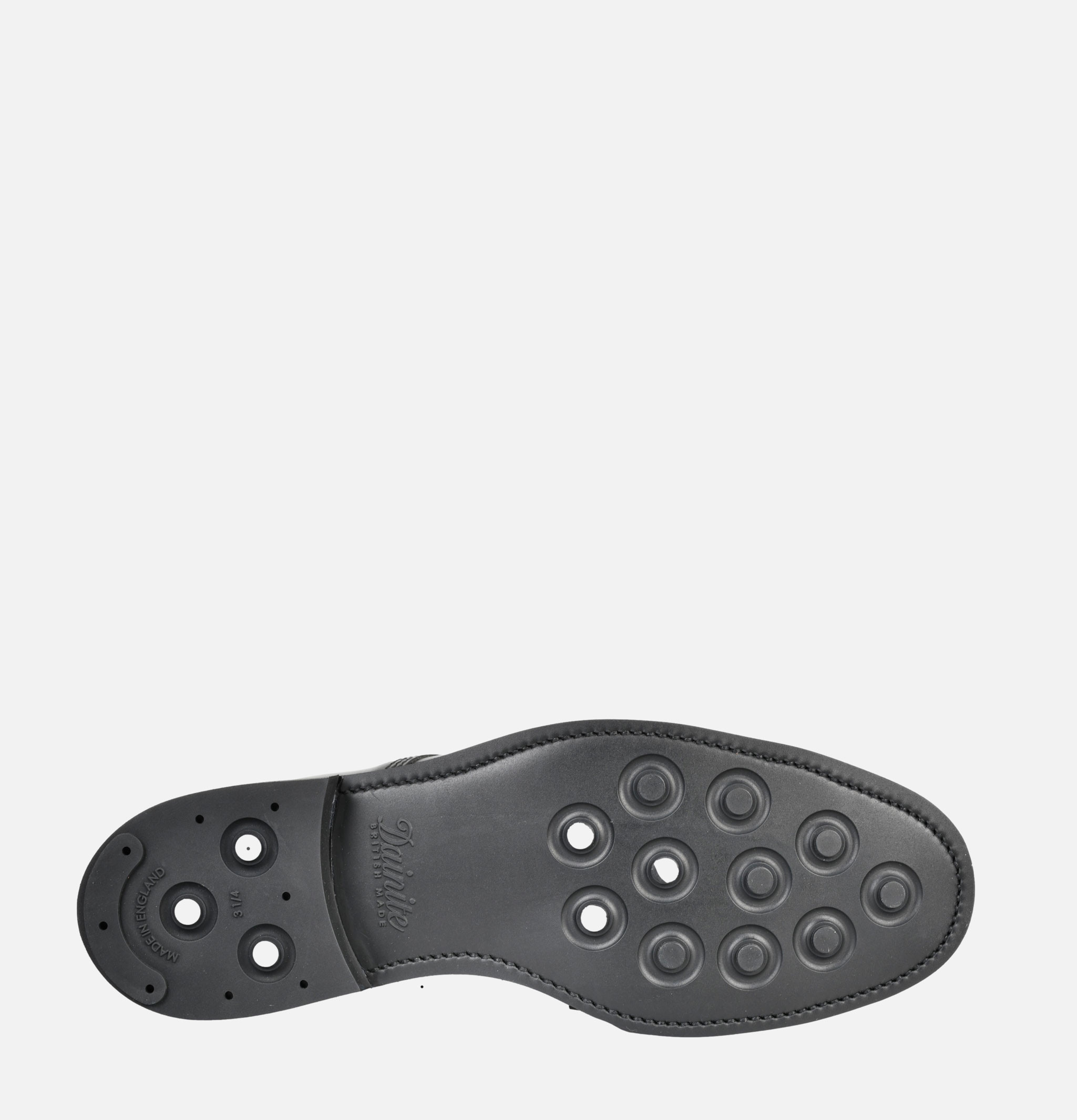 Sanders Derbies Cuir Pull Up Cap Gibson Noir