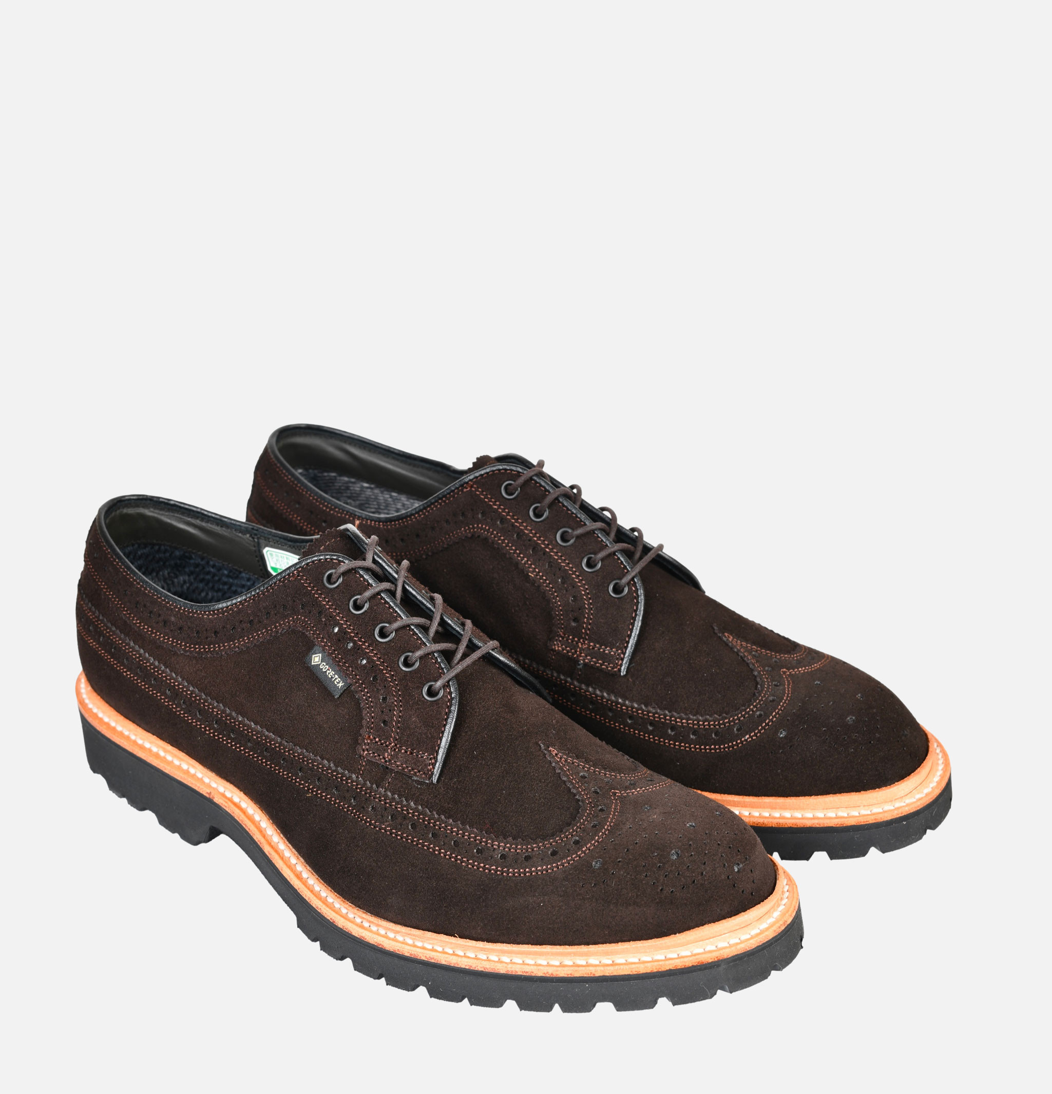 Regal Shoe & Co x Royalcheese Chaussures Wing Tip Suede Marron