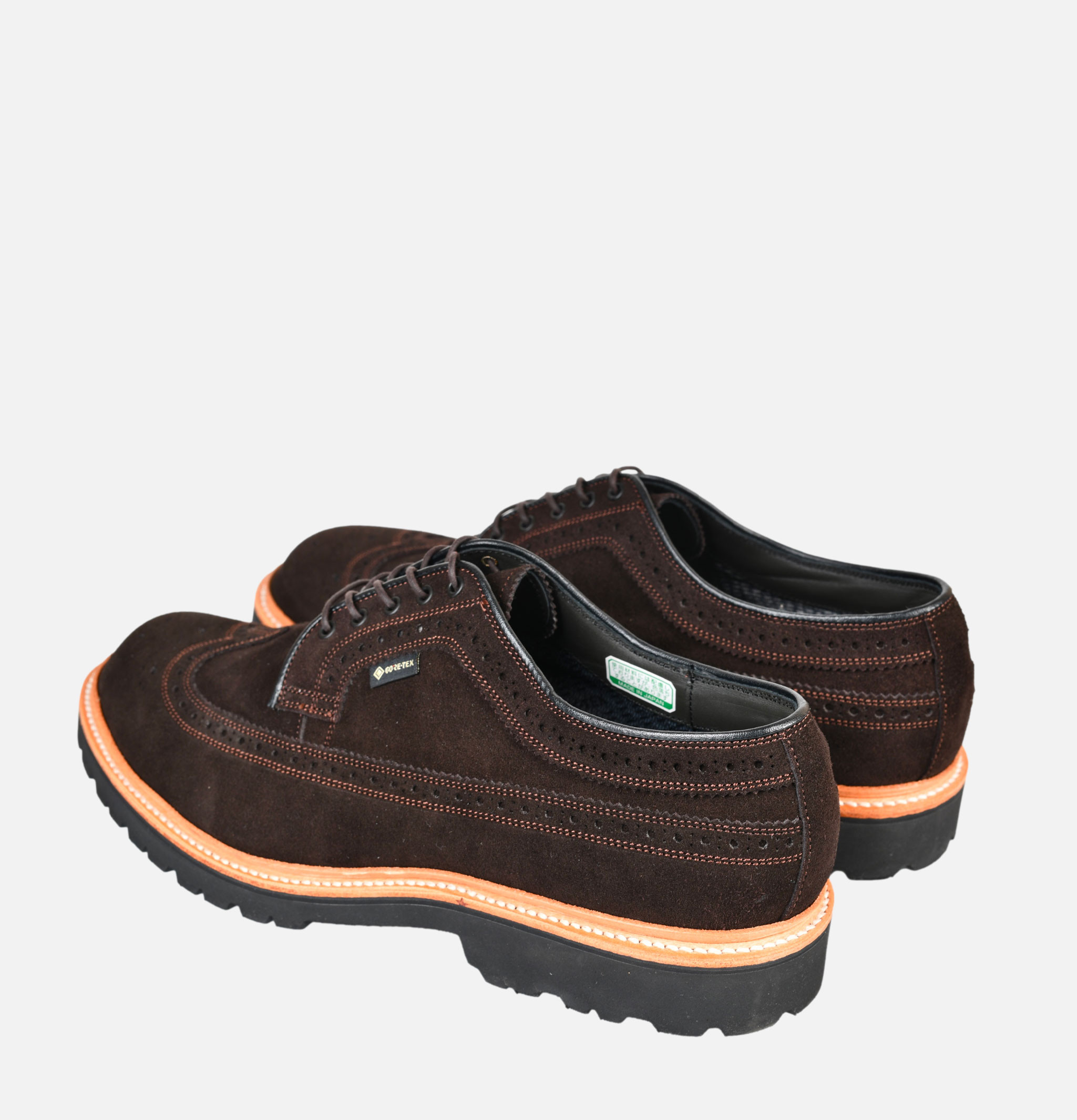 Regal Shoe & Co x Royalcheese Chaussures Wing Tip Suede Marron