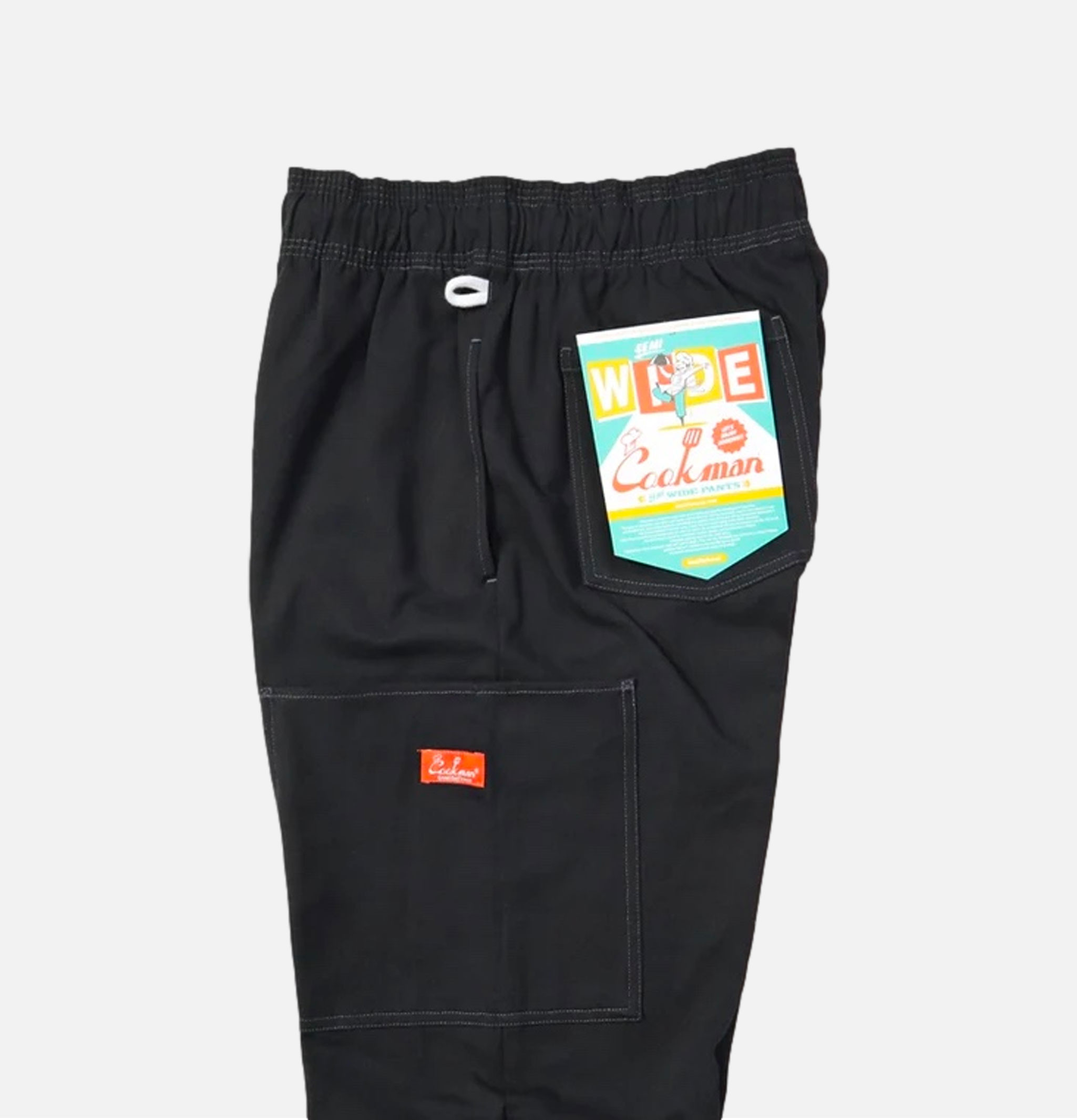 Cookman Semi-large Pantalon Frontpocket Noir
