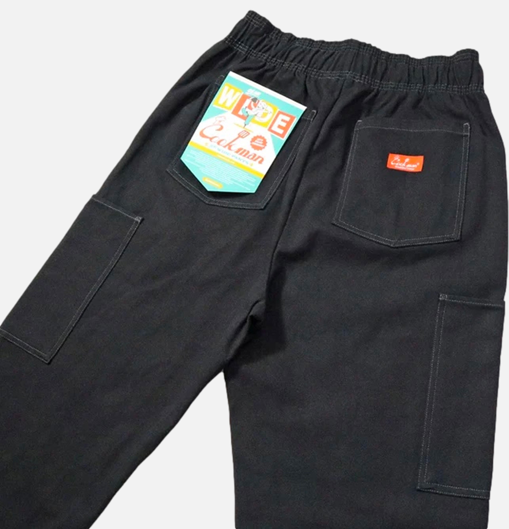 Cookman Semi-large Pantalon Frontpocket Noir