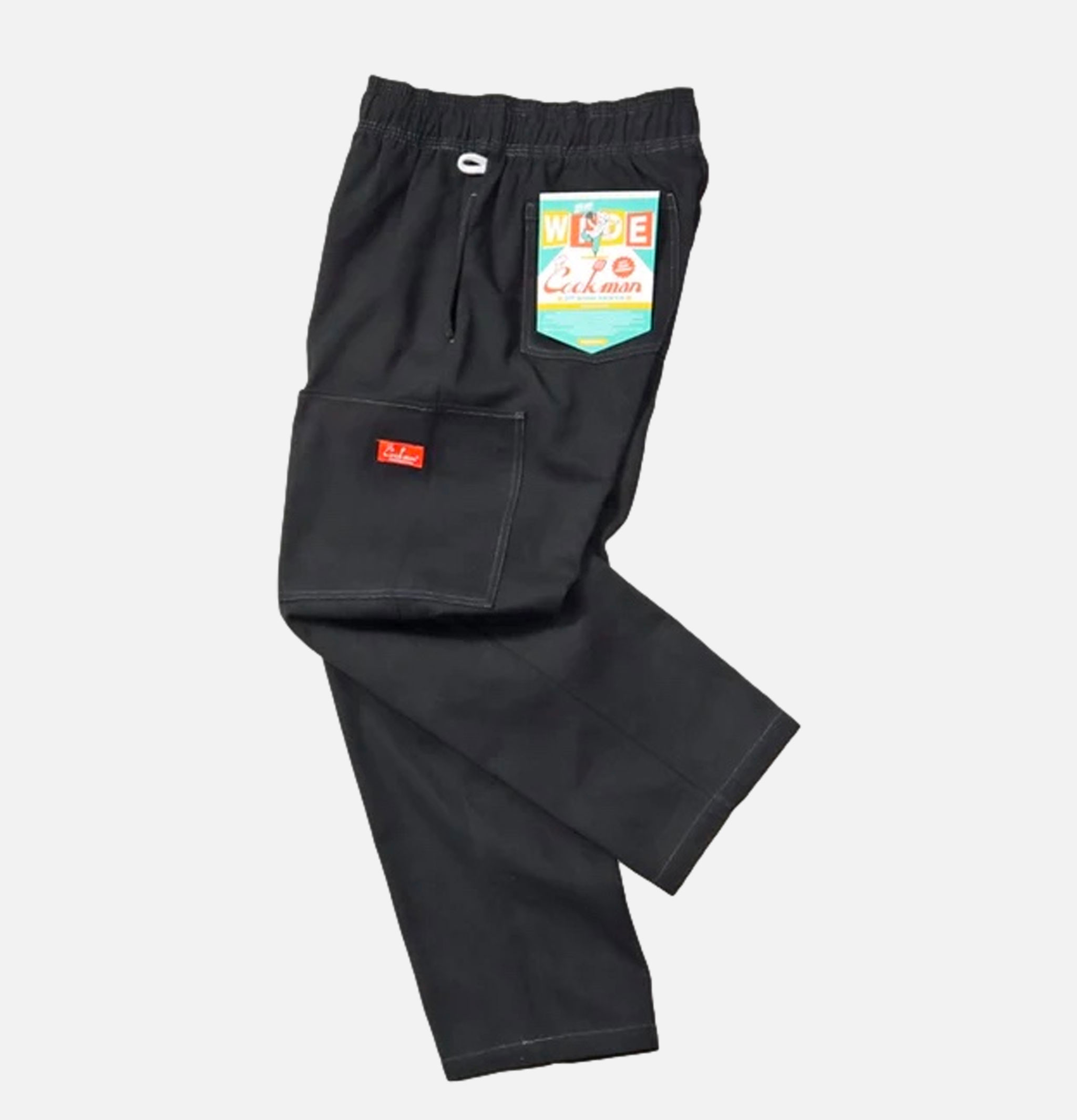 Cookman Semi-large Pantalon Frontpocket Noir