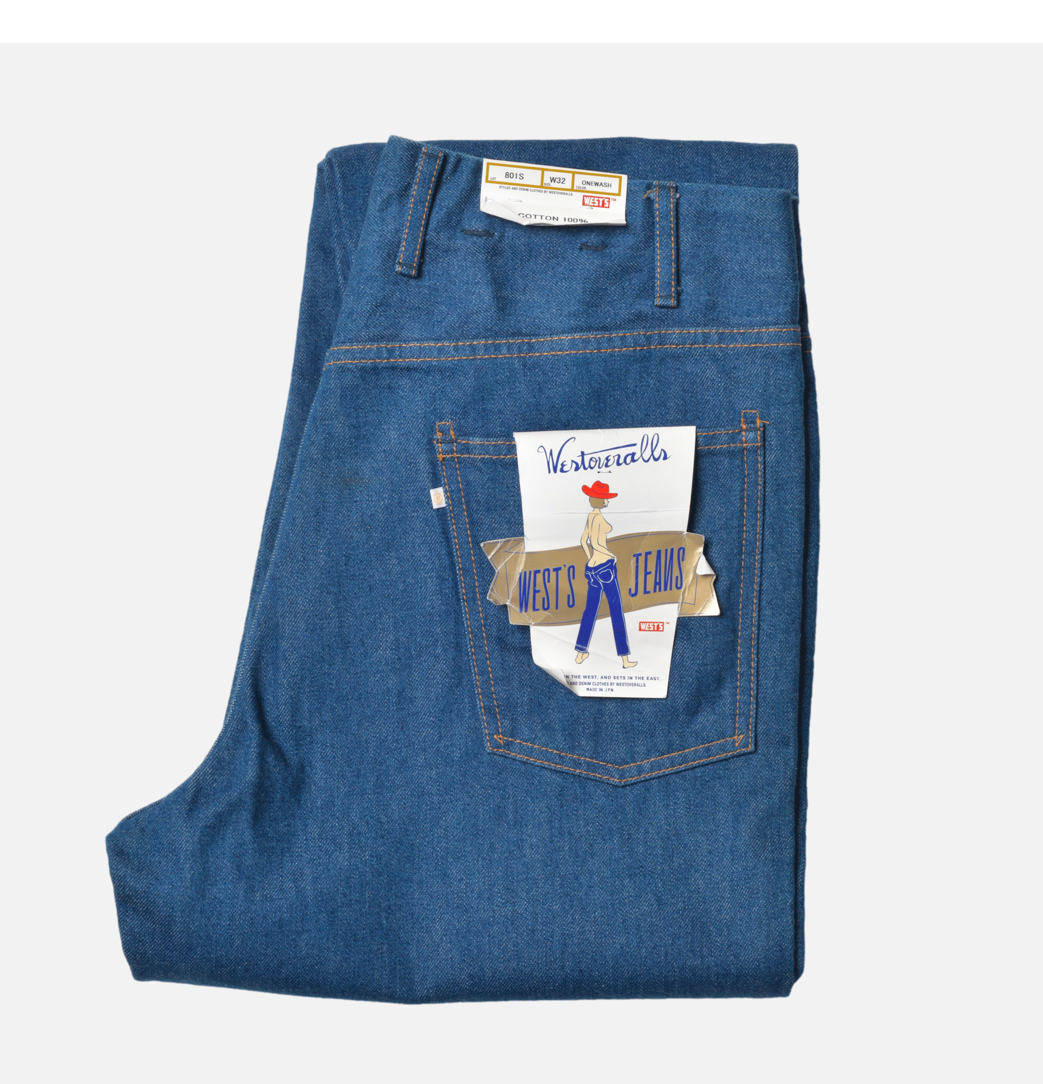 Jean Westoveralls Japan 801S Denim Onewash