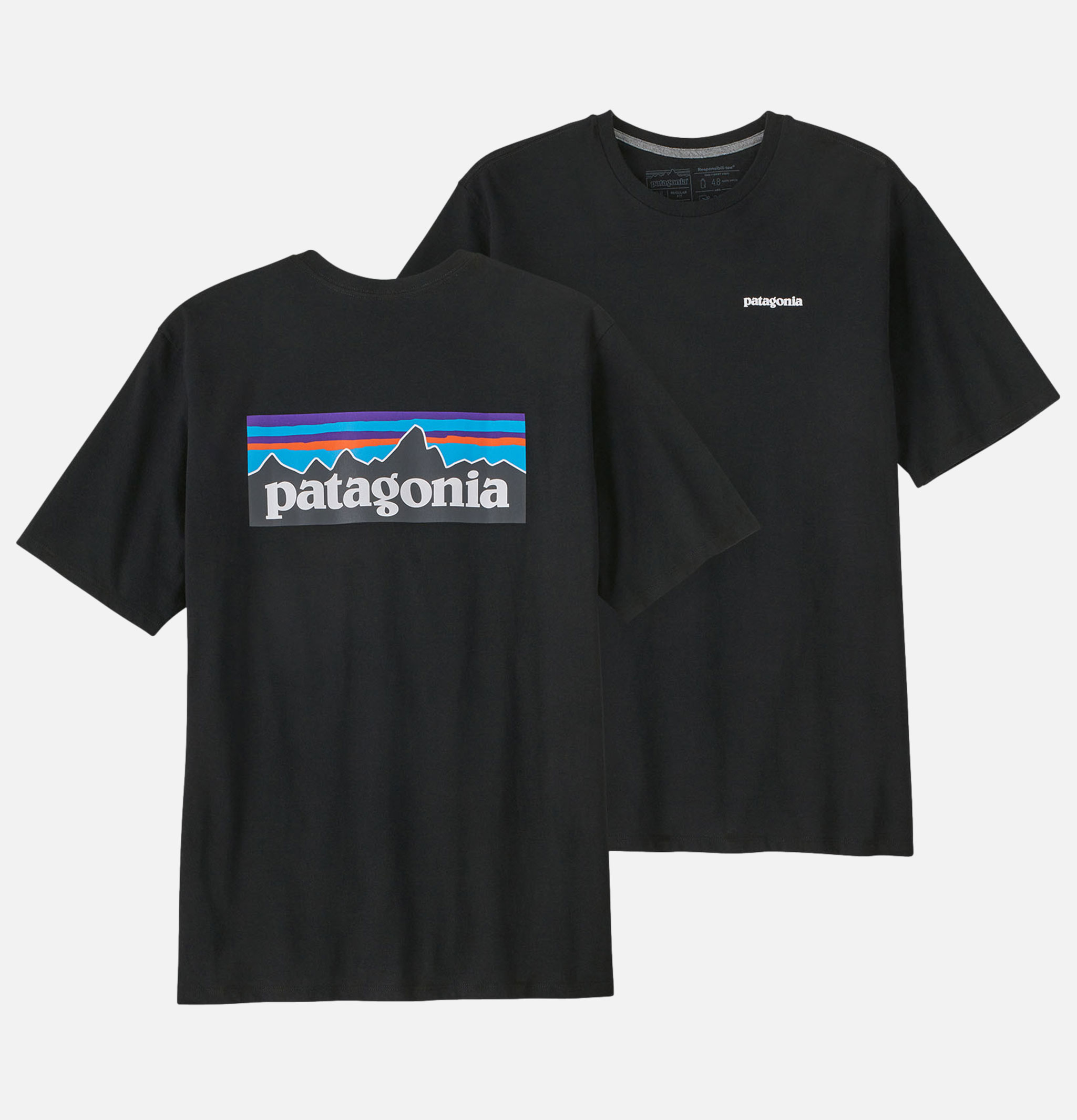 Patagonia T-Shirt P6 Logo Noir