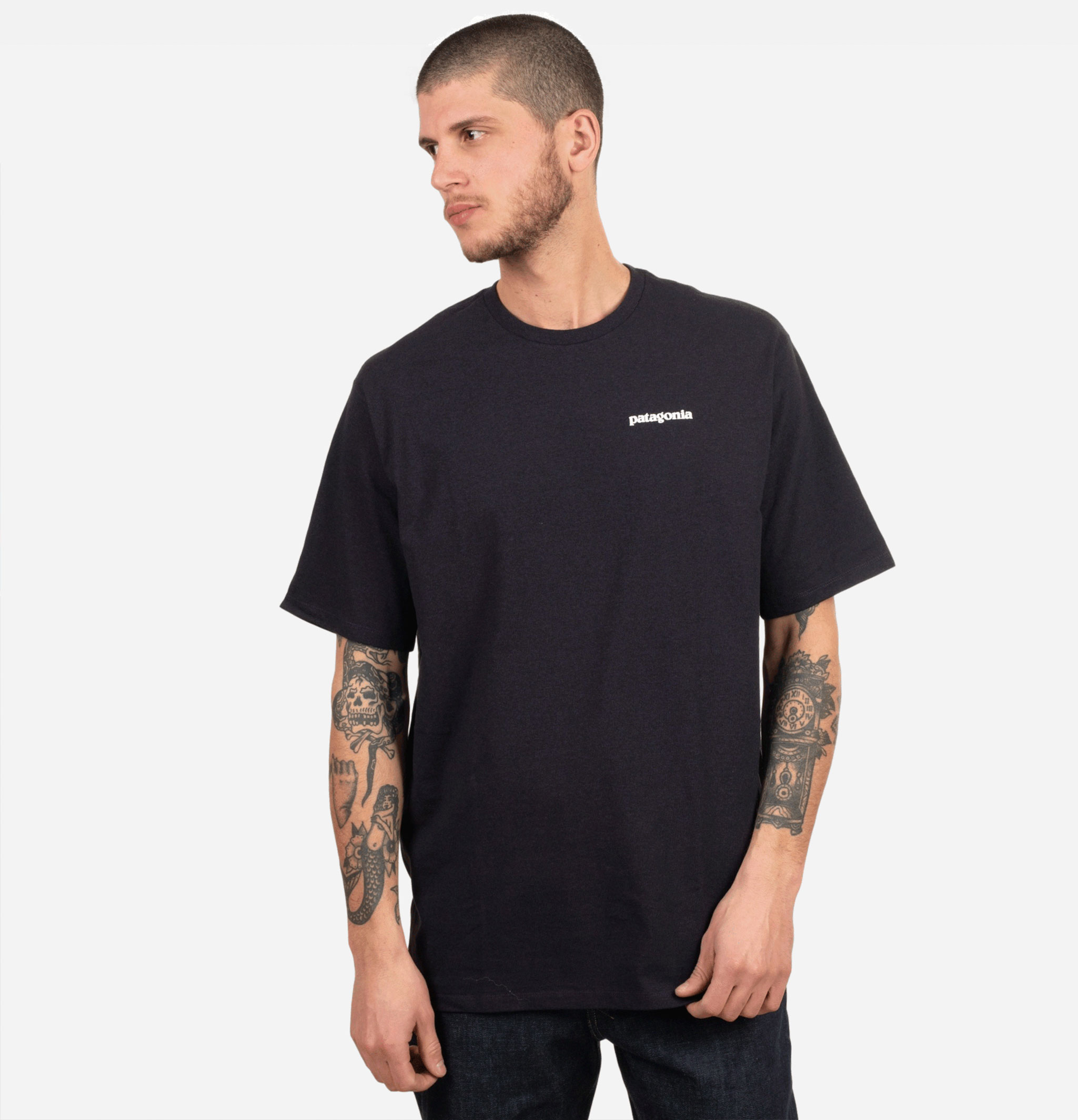 Patagonia T-Shirt P6 Logo Noir