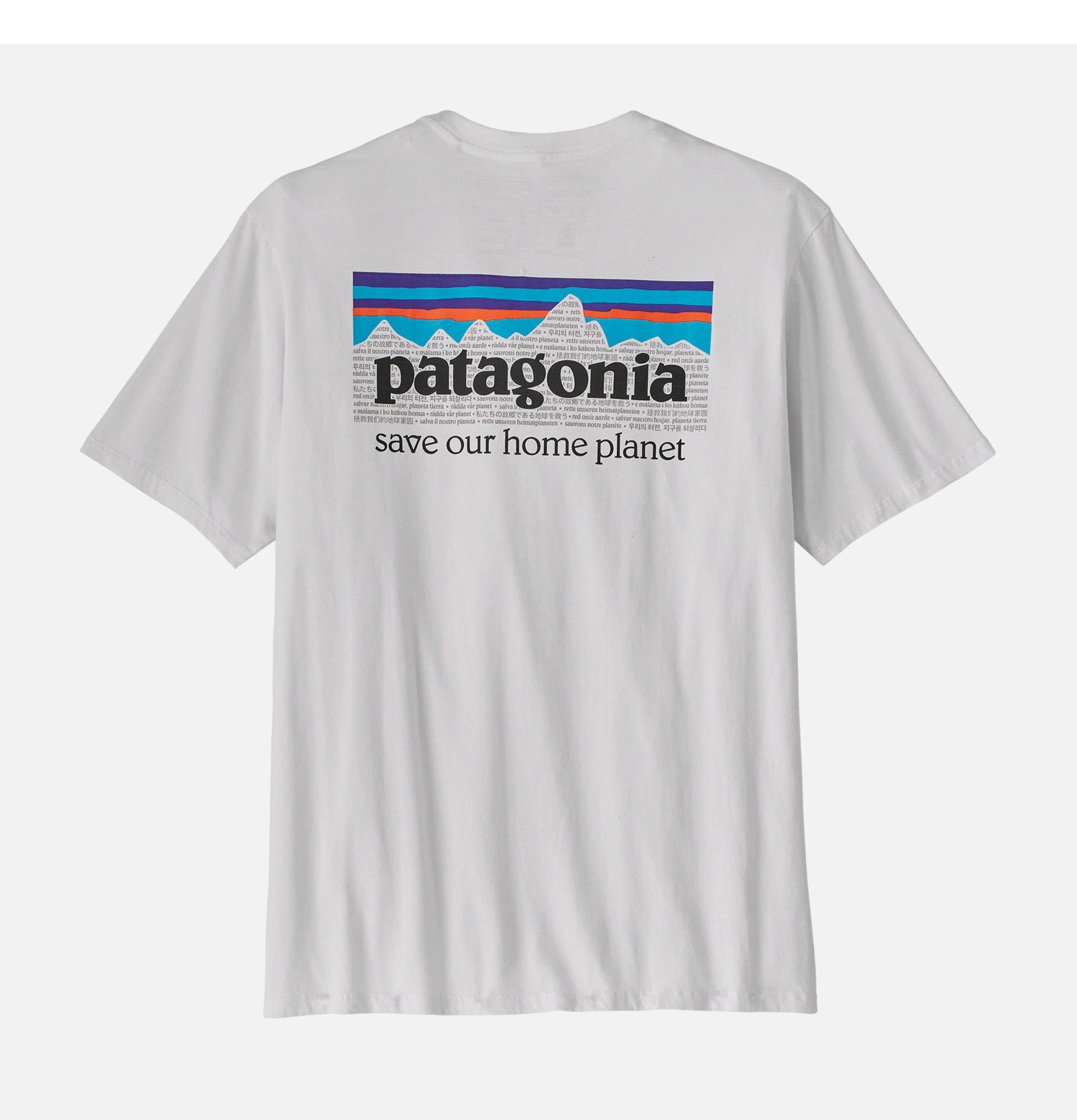 Patagonia T-Shirt P6 Mission Blanc